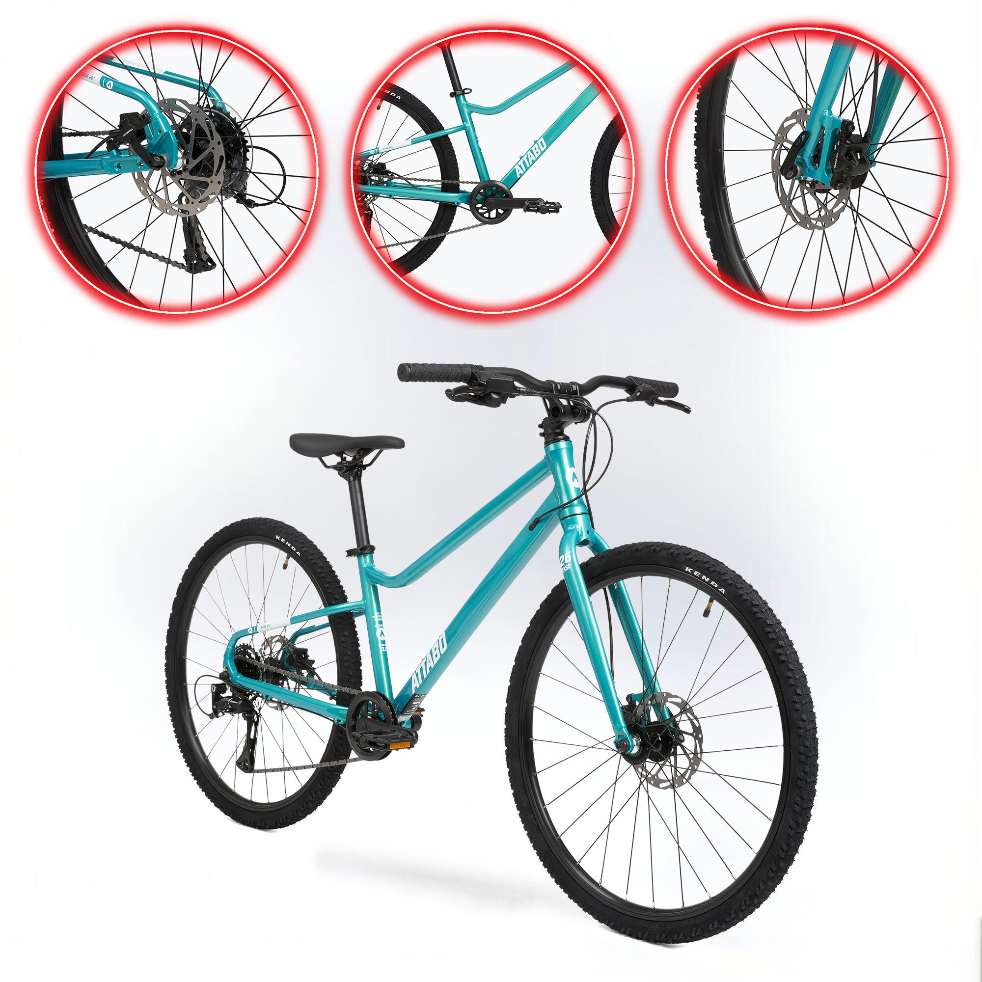 Bicicletta per bambini ATTABO EASE 26" 9,8 kg Gen 2 6/7