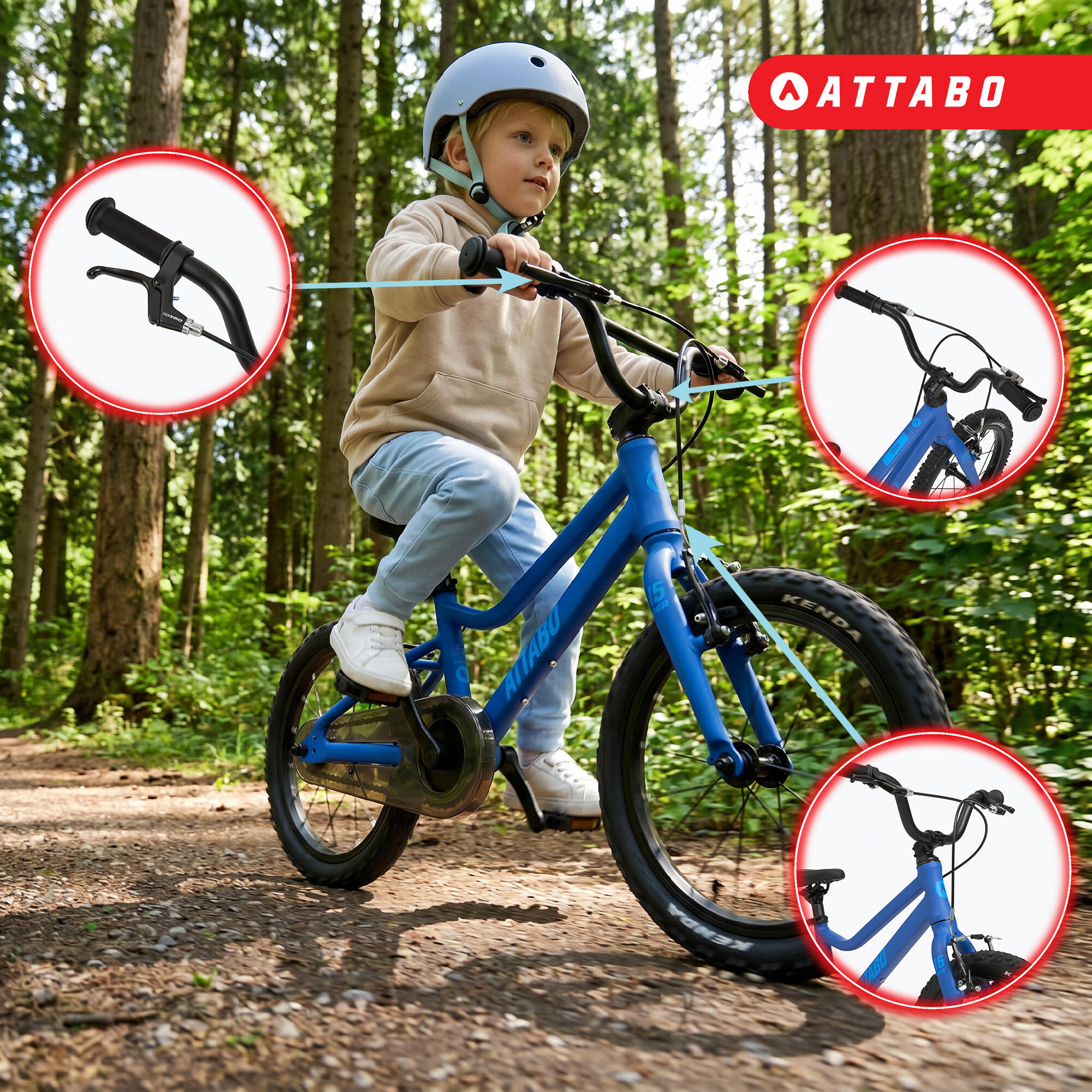 Kinderfahrrad ATTABO EASE 16" 5,9 kg Gen 2 5/7