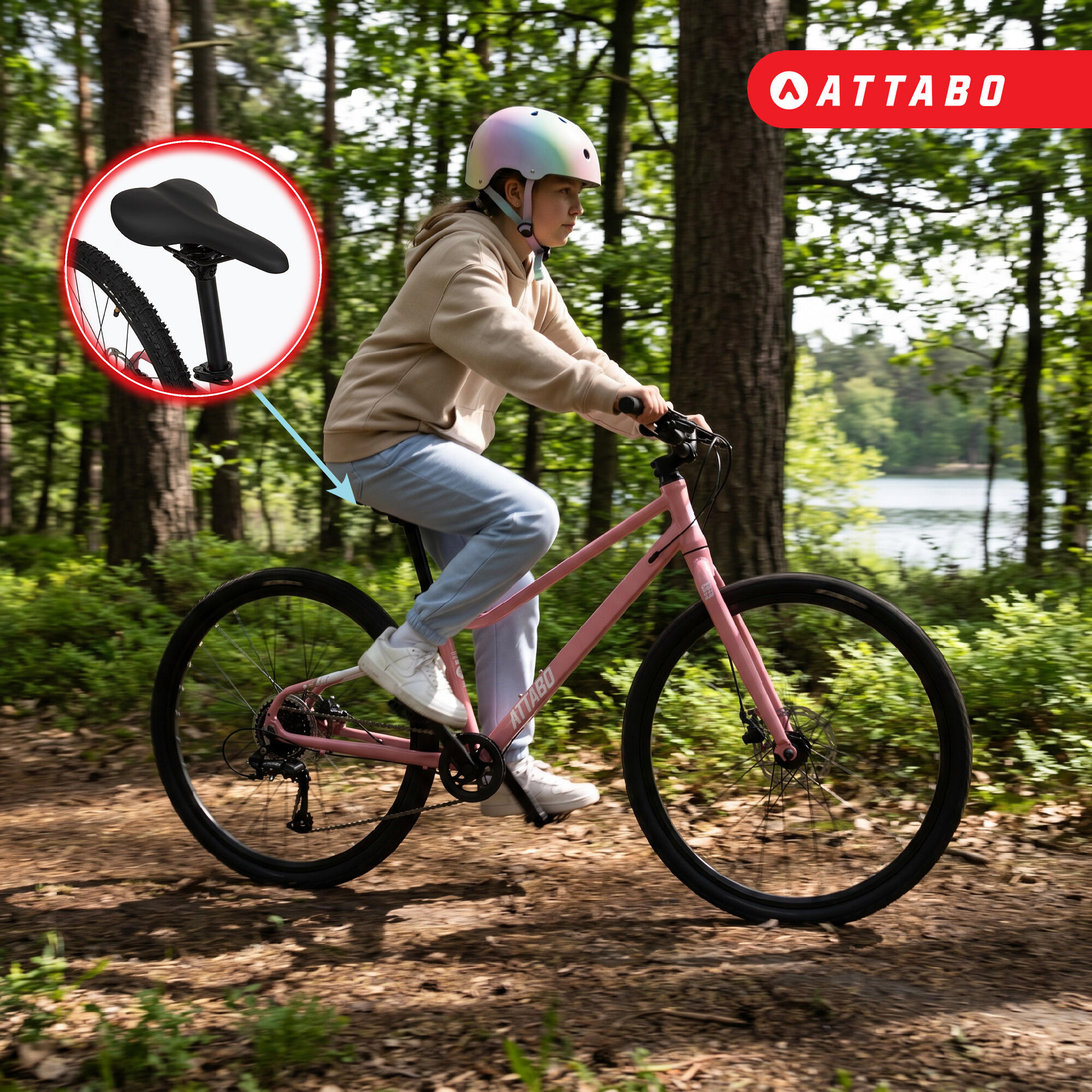 Bicicletta per bambini ATTABO EASE 26" 9,8 kg Gen 2 4/7