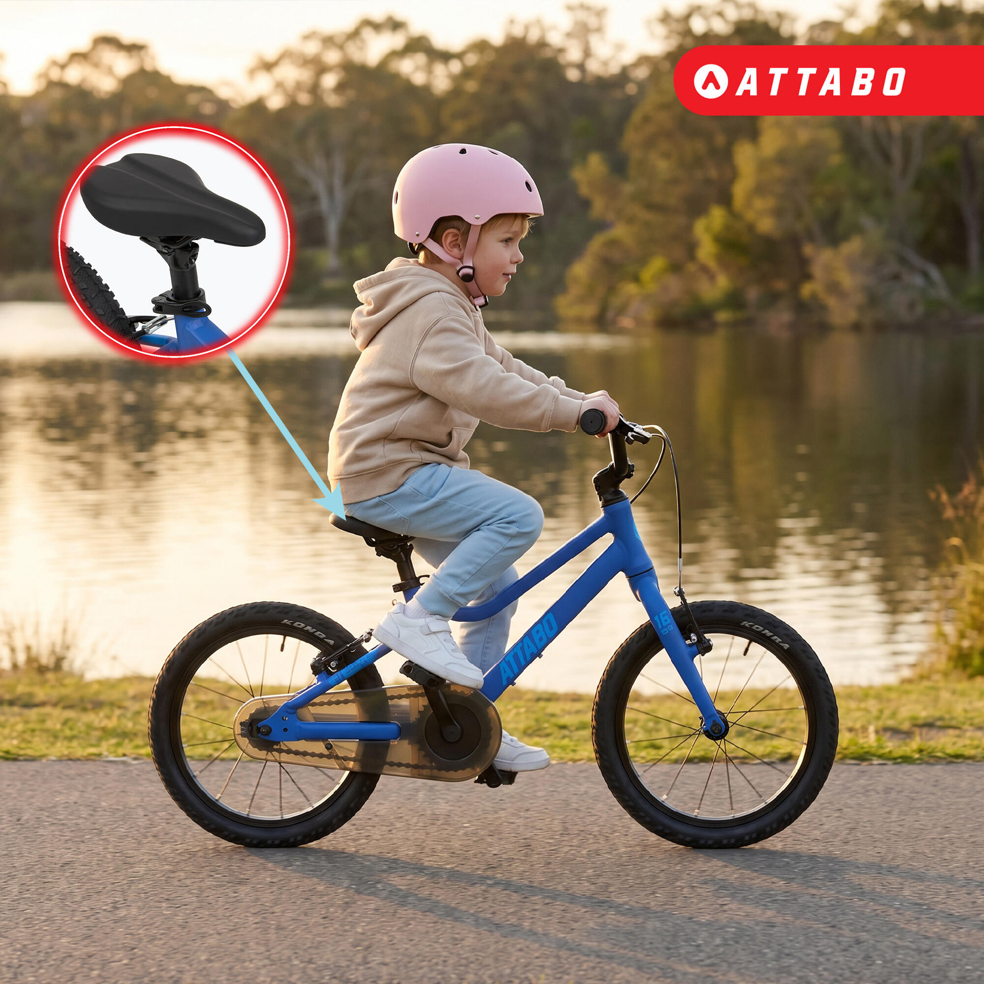 Kinderfahrrad ATTABO EASE 16" 5,9 kg Gen 2 4/7