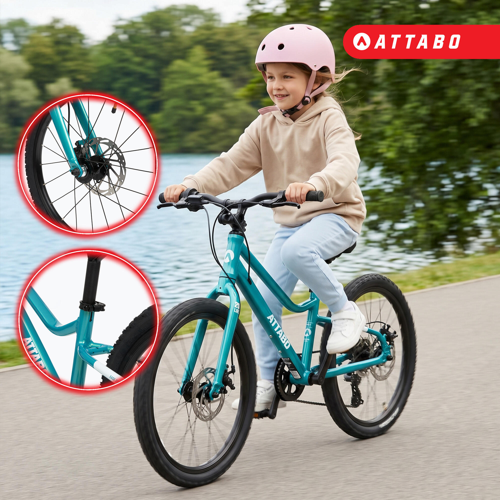 Vélo enfant ATTABO EASE 20" 8,4 kg Gén 2 3/7