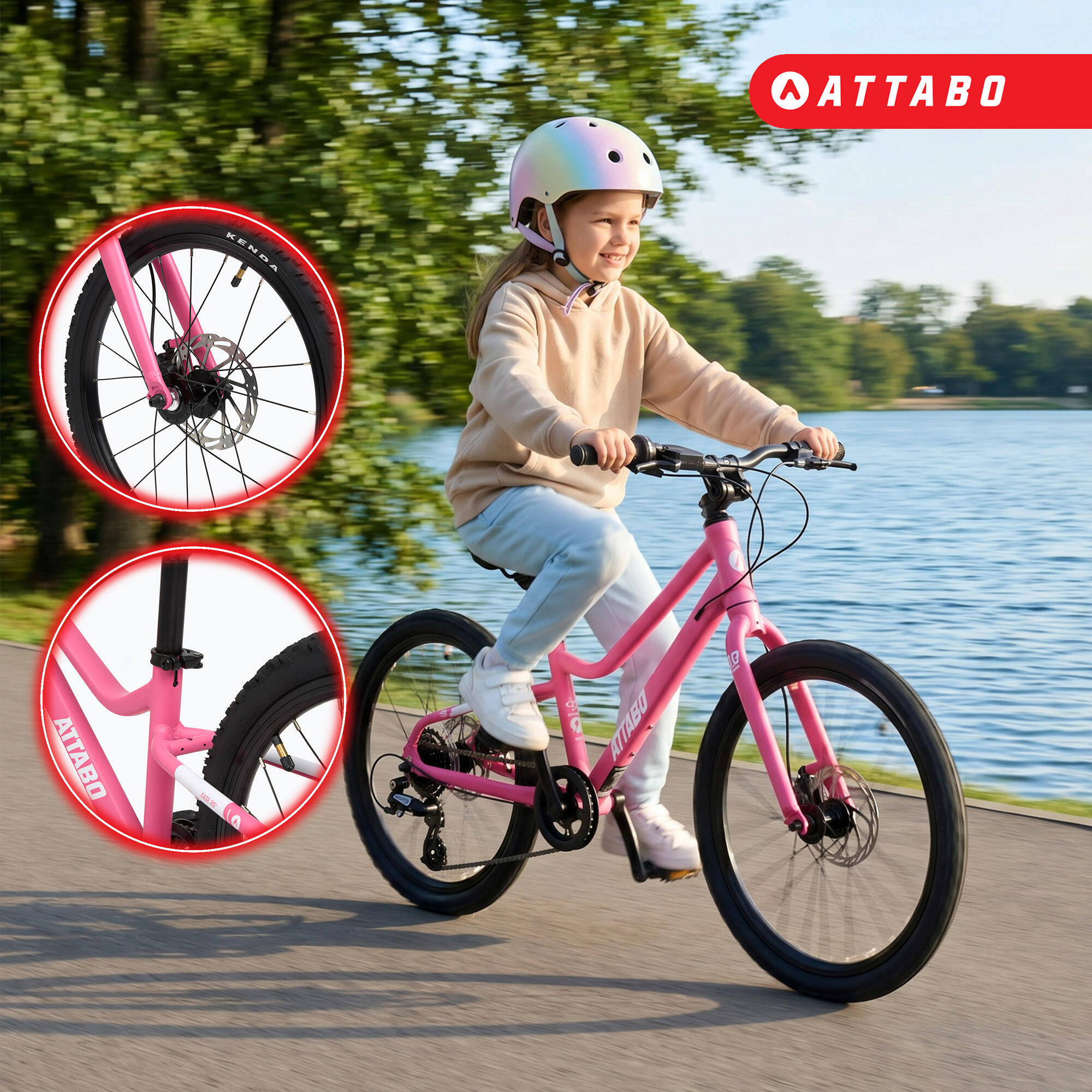 Bicicletta per bambini ATTABO EASE 20" 8,4 kg Gen 2 3/7