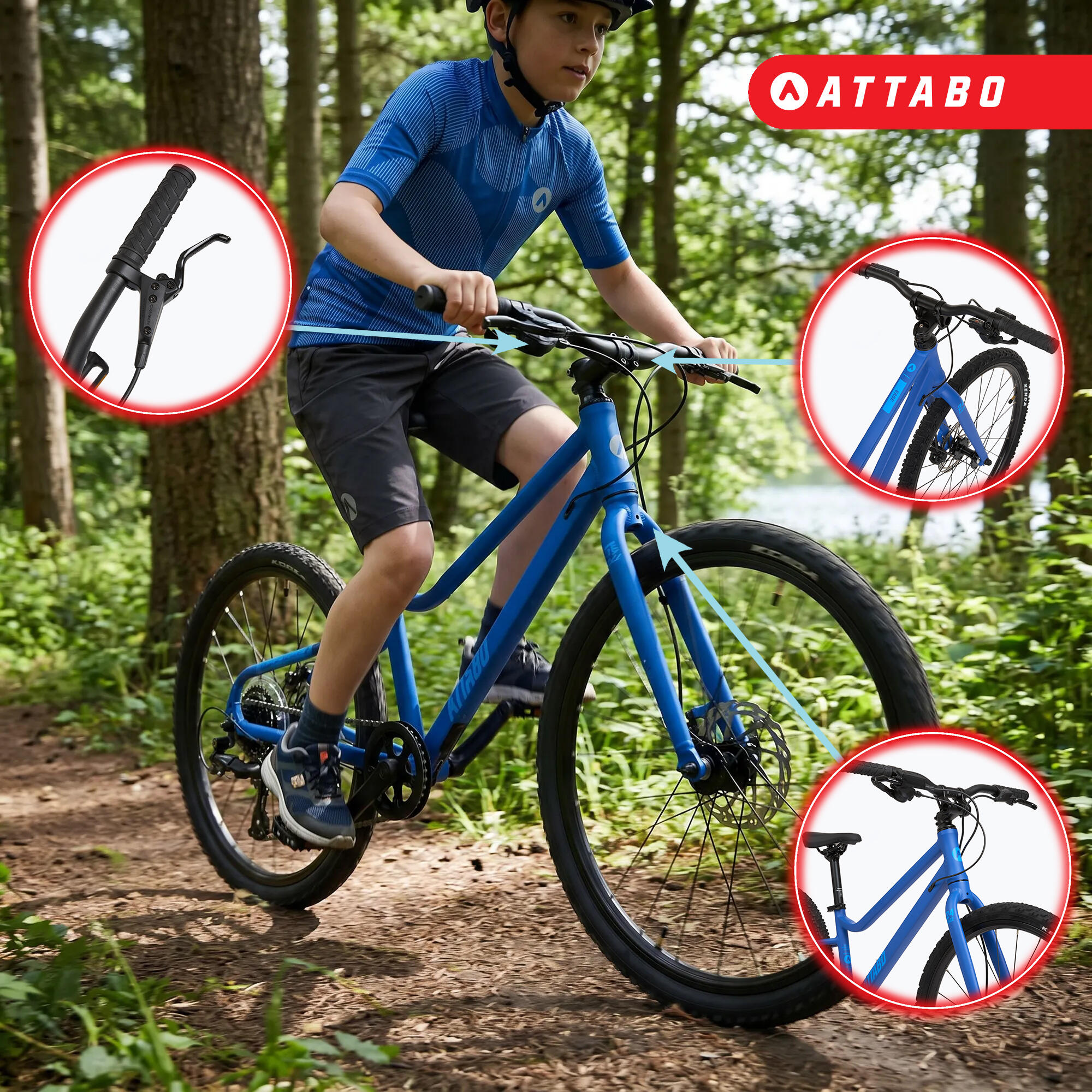Bicicletta per bambini ATTABO EASE 24" 9,6 kg Gen 2 5/7