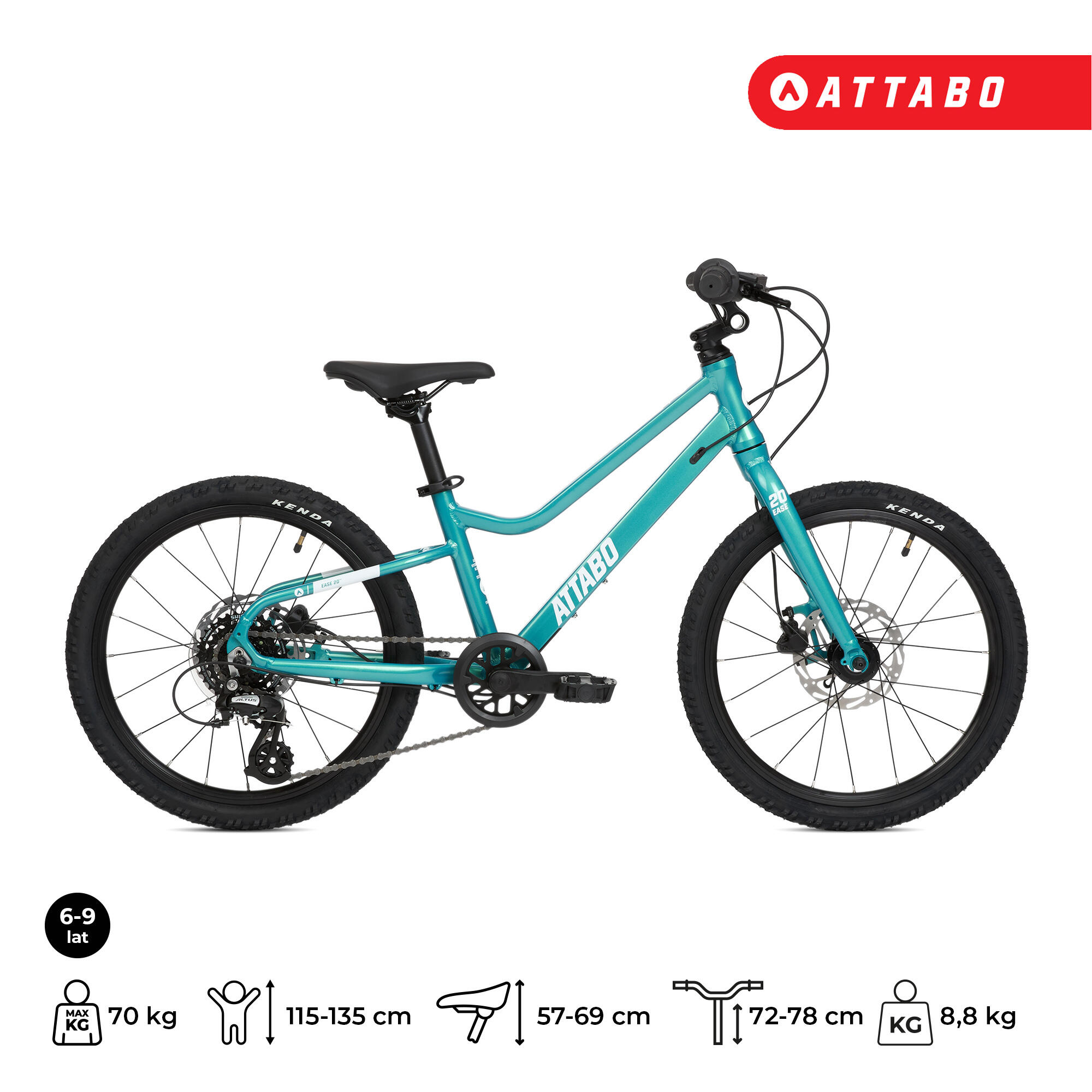 Vélo enfant ATTABO EASE 20" 8,4 kg Gén 2 2/7