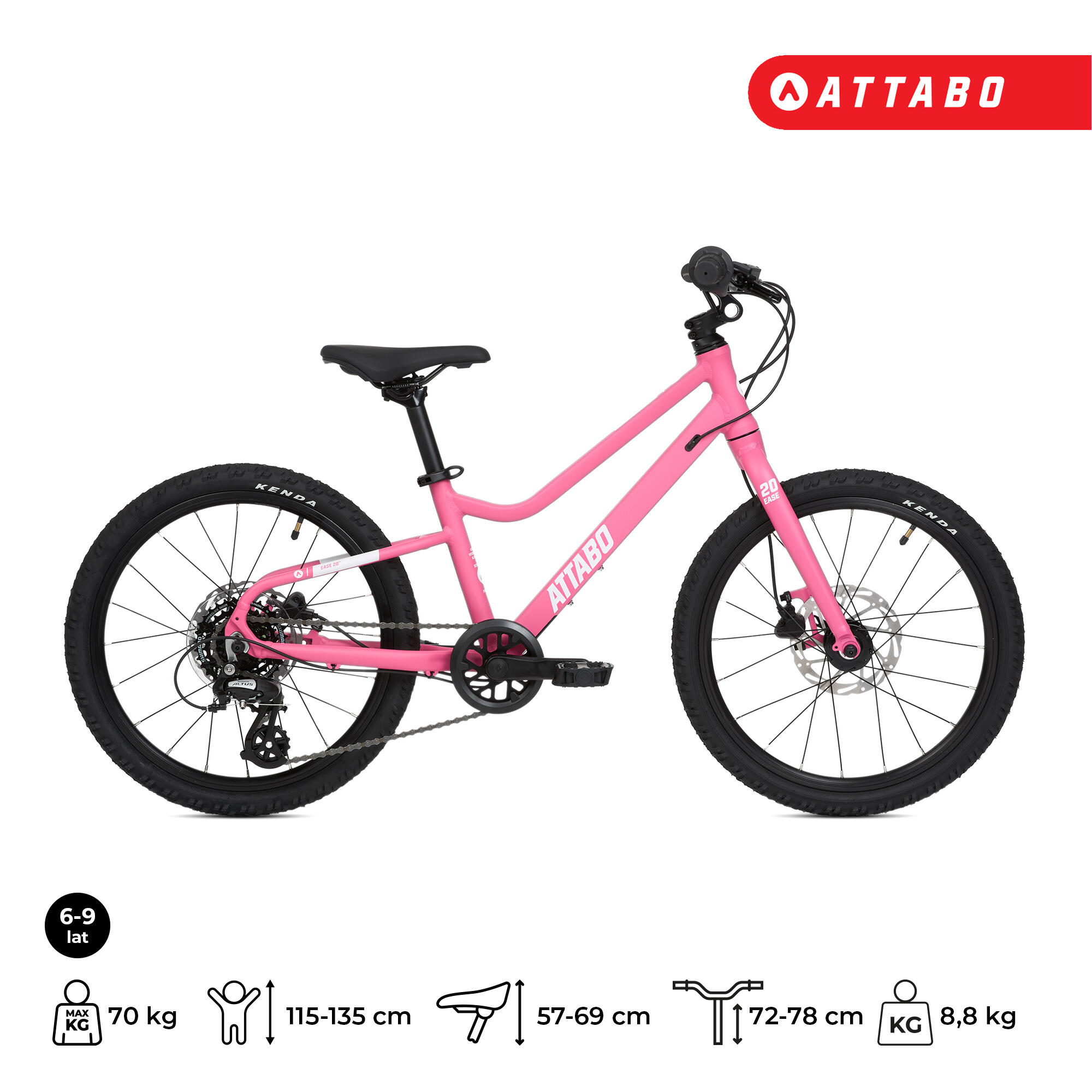 Bicicletta per bambini ATTABO EASE 20" 8,4 kg Gen 2 2/7