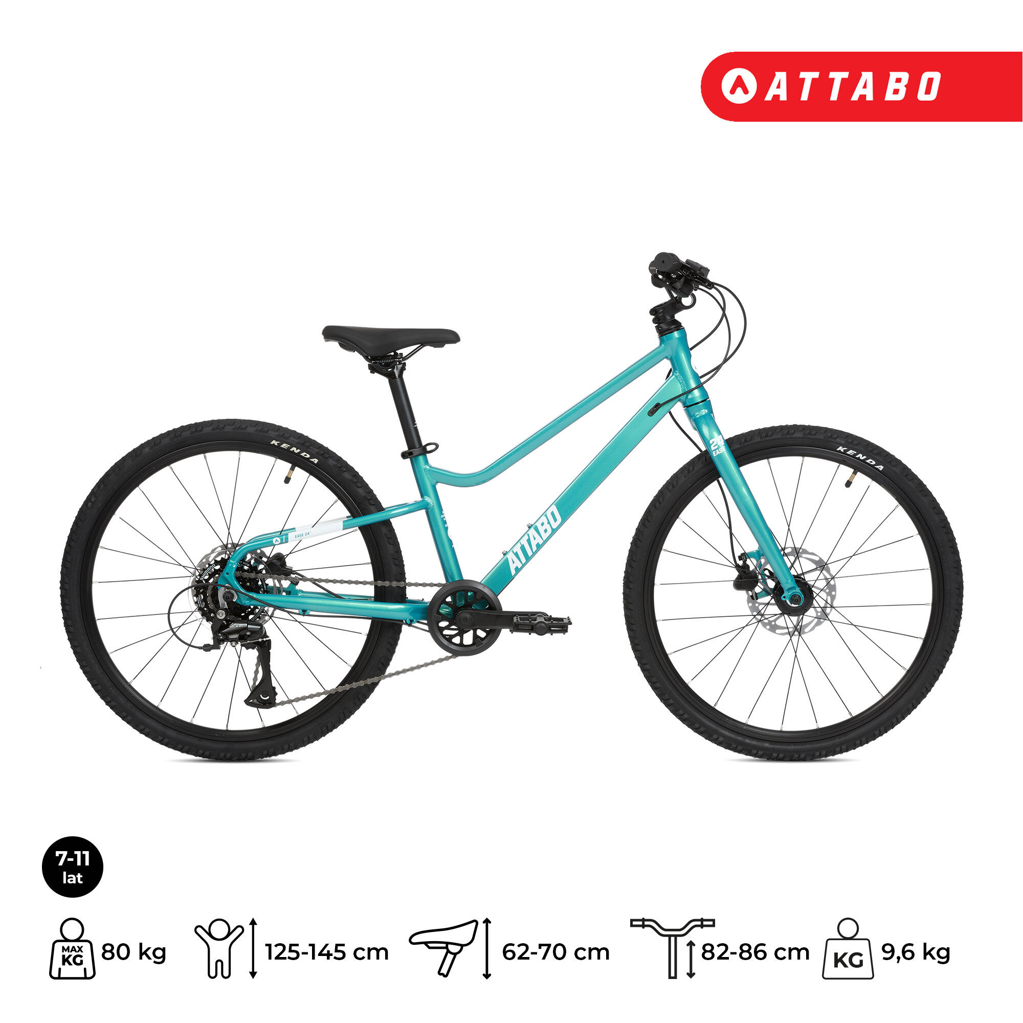 Bicicletta per bambini ATTABO EASE 24" 9,2 kg Gen 2 2/7