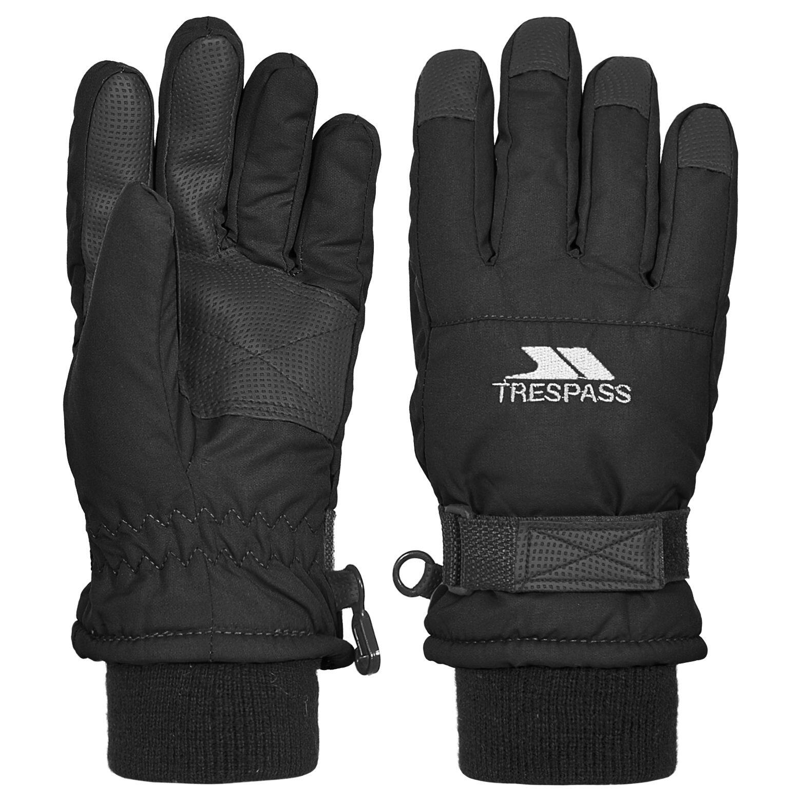 TRESPASS Childrens/Kids Ruri II Winter Ski Gloves (Black)