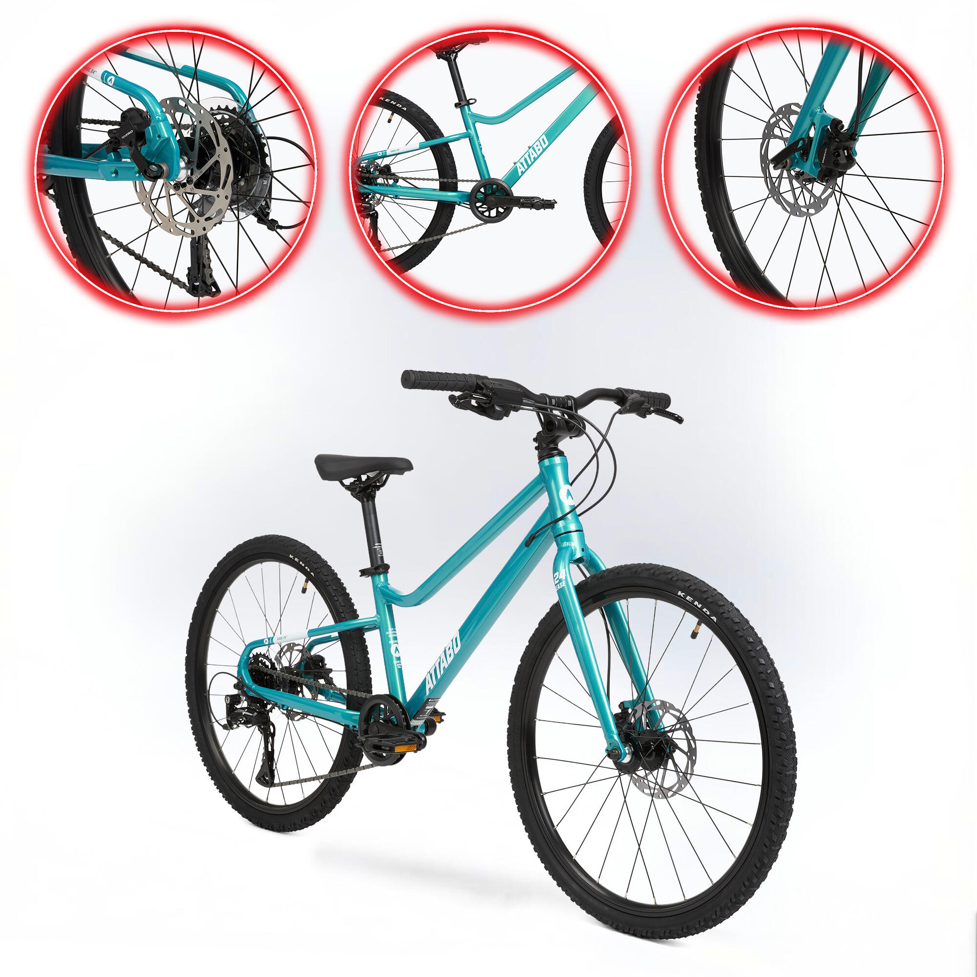 Bicicletta per bambini ATTABO EASE 24" 9,2 kg Gen 2 6/7