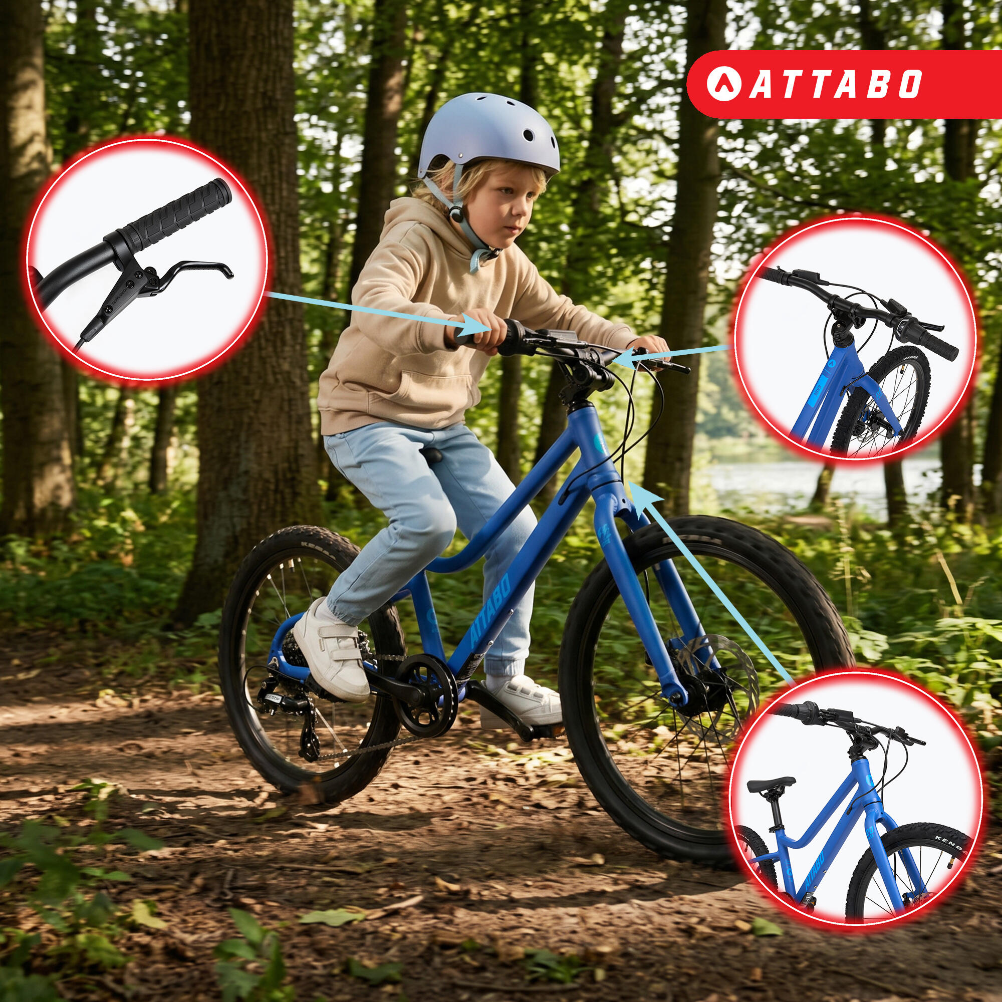 Kinderfahrrad ATTABO EASE 20" 8,4 kg Gen 2 5/7