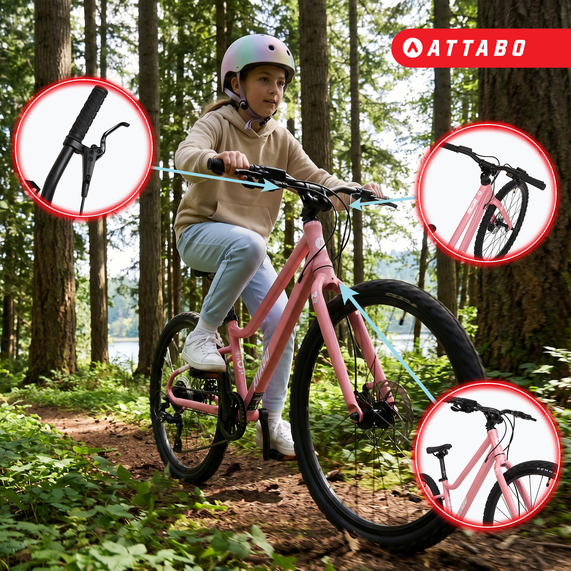 Kinderfahrrad ATTABO EASE 24" 9,2 kg Gen 2 5/7
