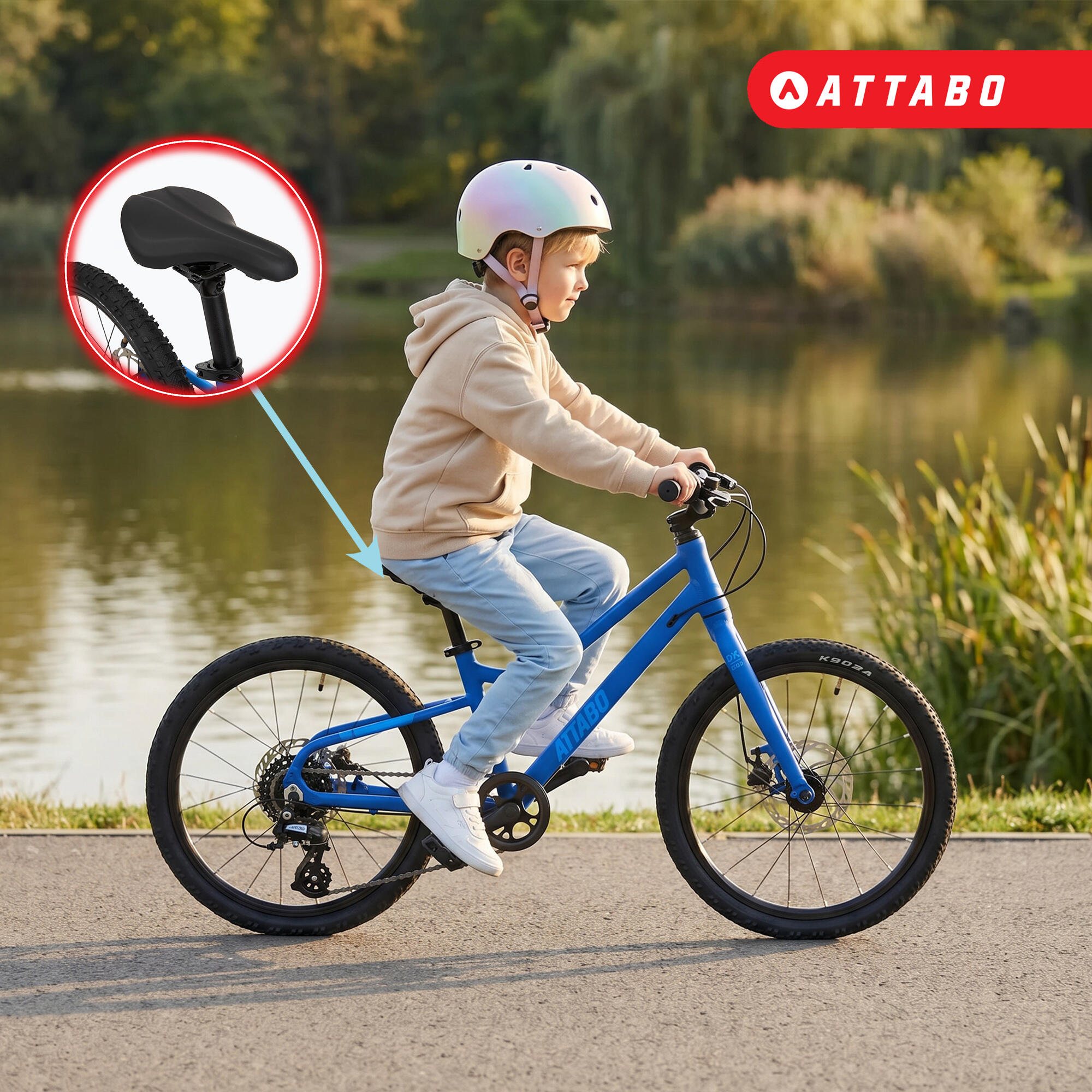Kinderfahrrad ATTABO EASE 20" 8,4 kg Gen 2 4/7