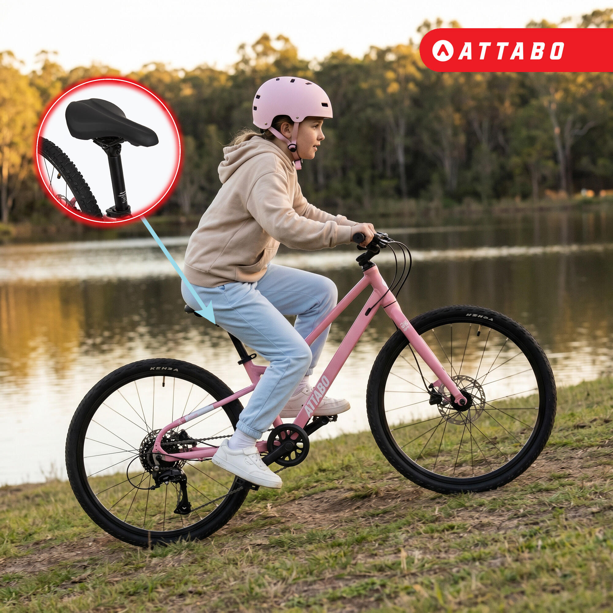 Kinderfahrrad ATTABO EASE 24" 9,2 kg Gen 2 4/7