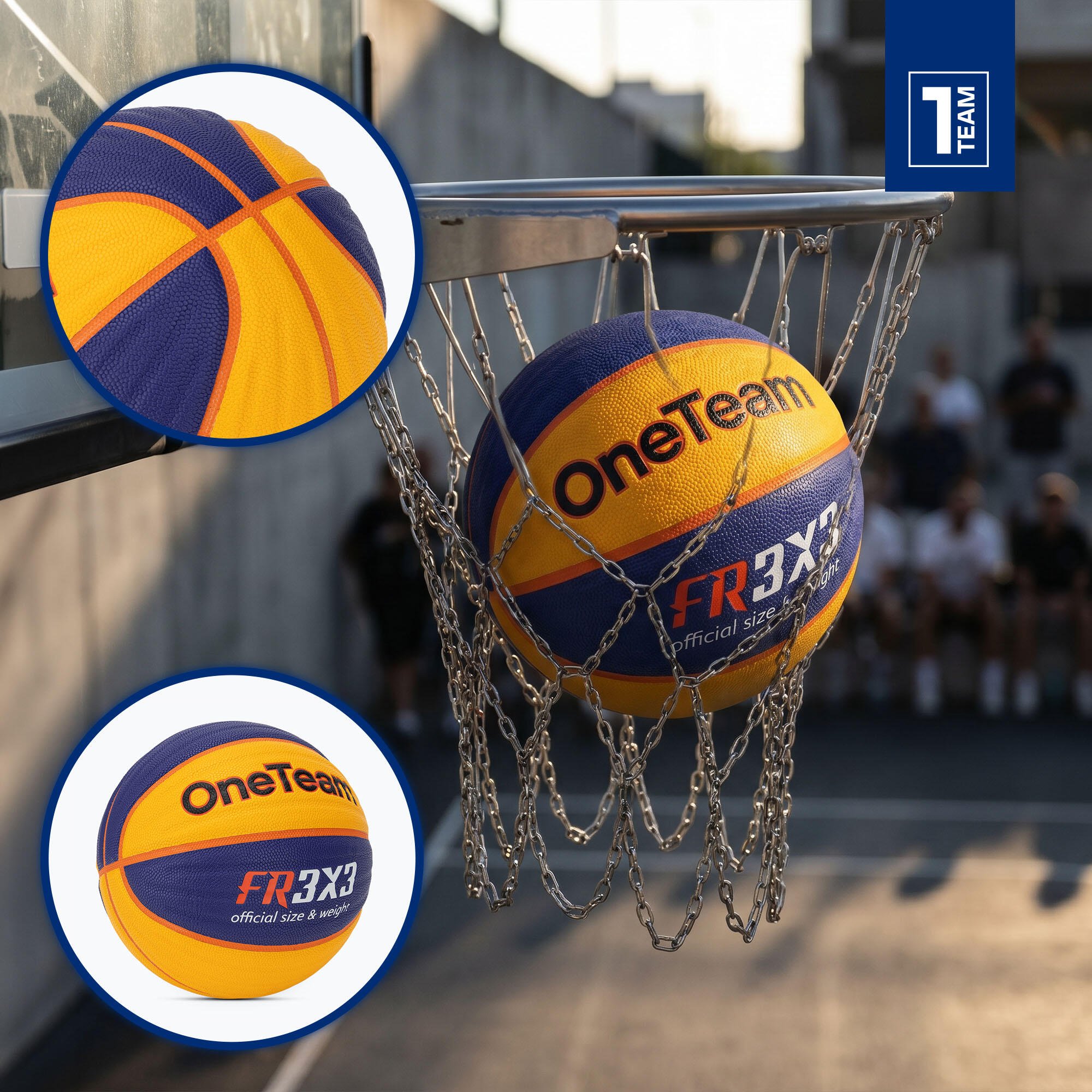 Pallone da basket OneTeam Rim Rush Fiba 3x3 7/7