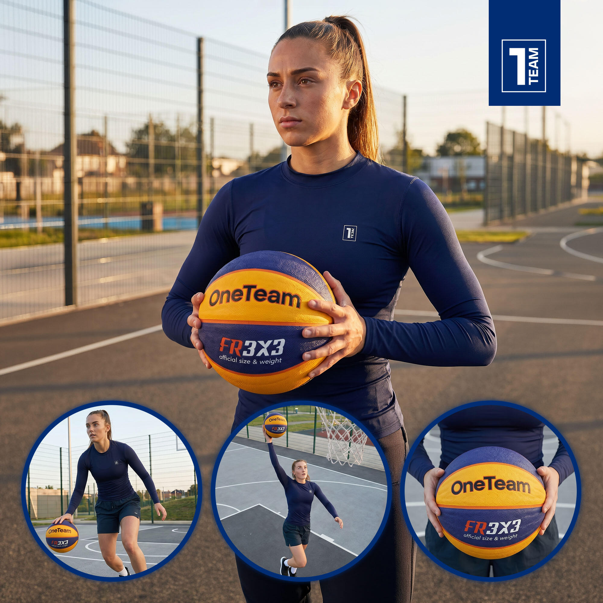 Pallone da basket OneTeam Rim Rush Fiba 3x3 4/7