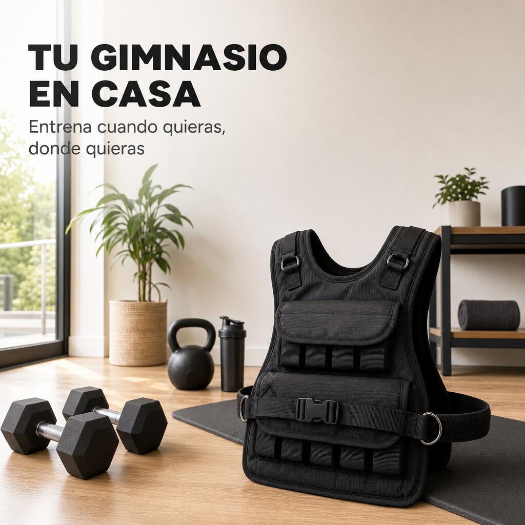 Gilet lesté ajustable pour entraînement fitness et course 3/7