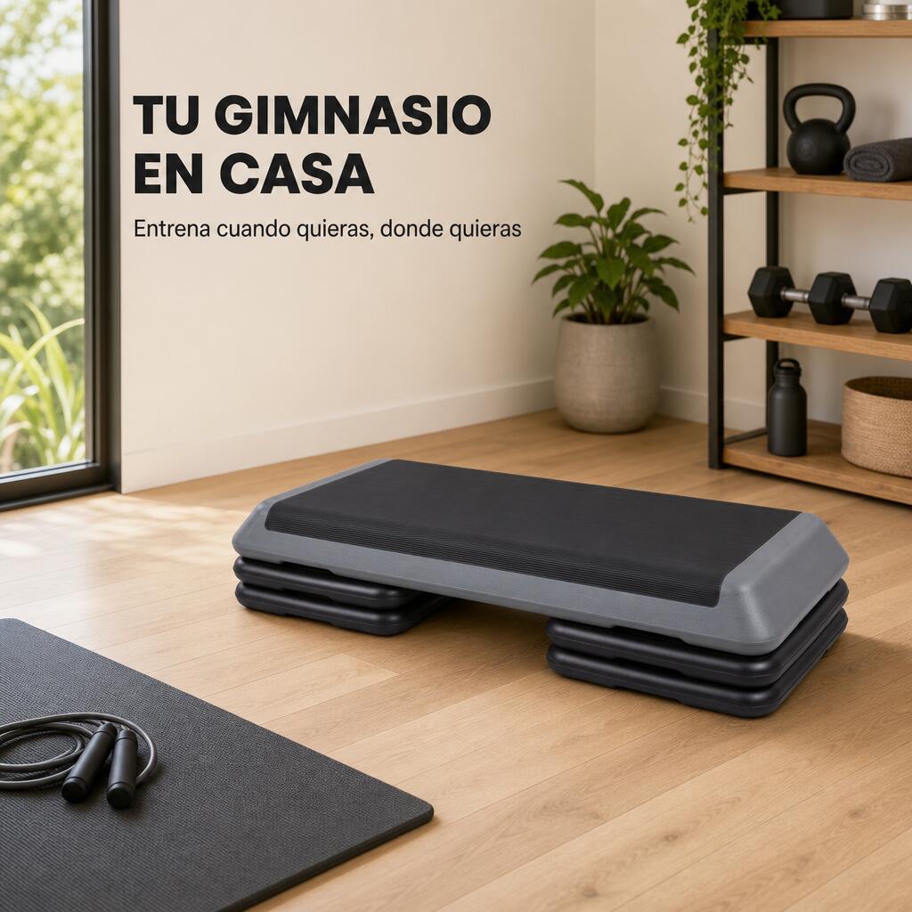 Banco Step Aeróbico Ajustável Antiderrapante 3/7