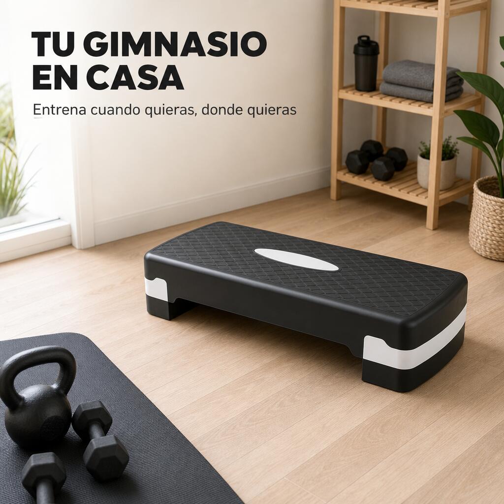 Step Aeróbico Antideslizante Con Altura Ajustable 67 cm 3/7
