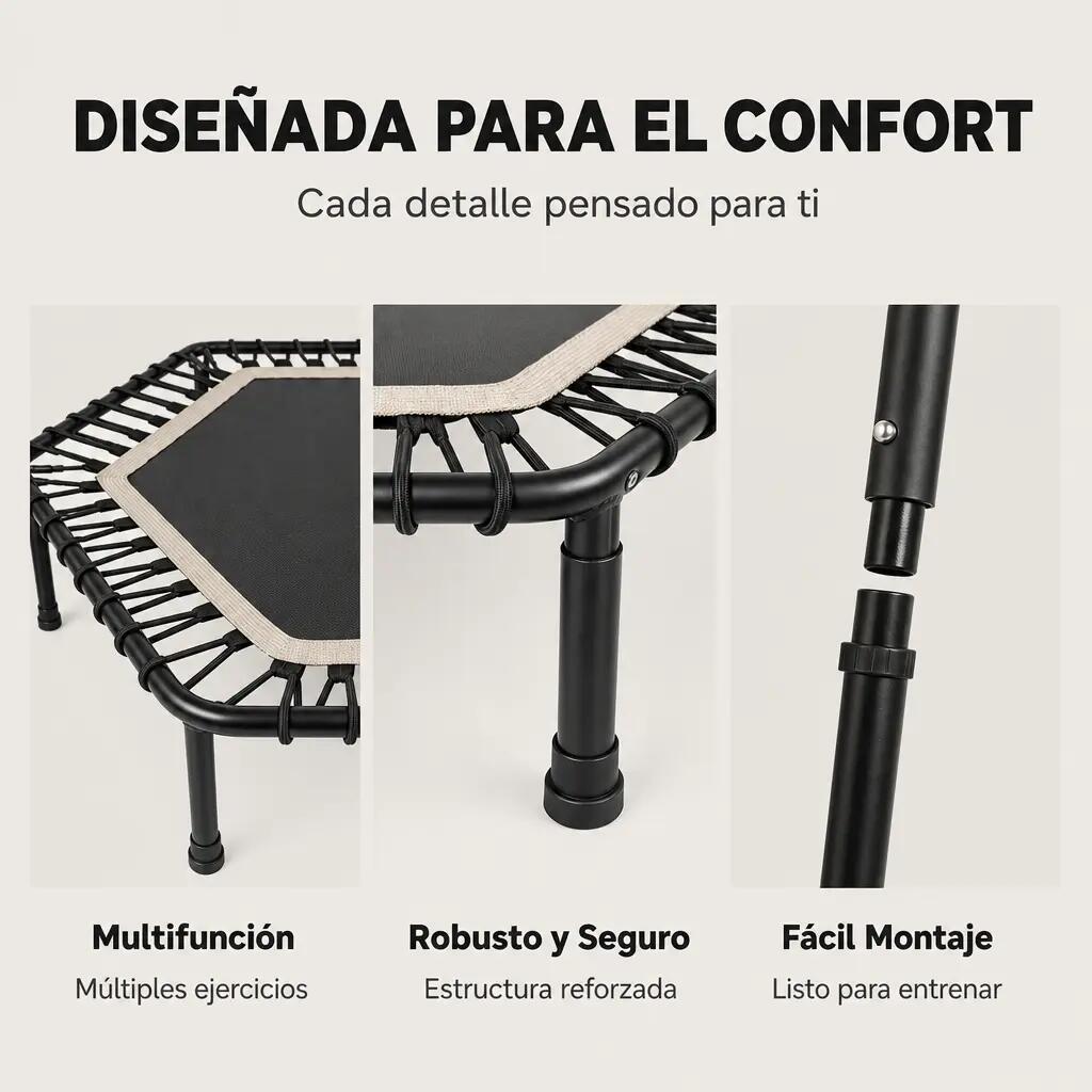 Cama Elástica de Fitness 3 em 1 Dobrável 3/7