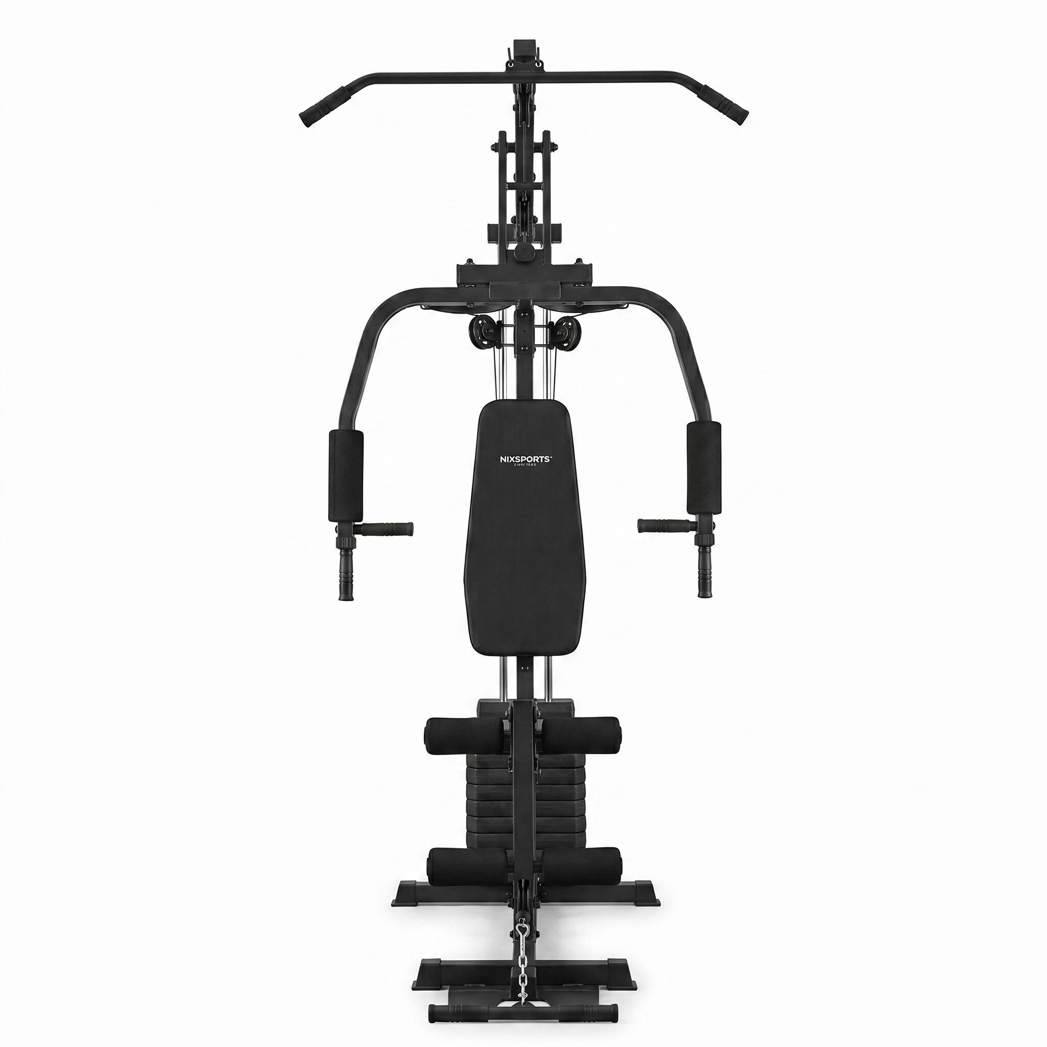 Multi-station de Musculation avec Poulies et Banc Ergonomique