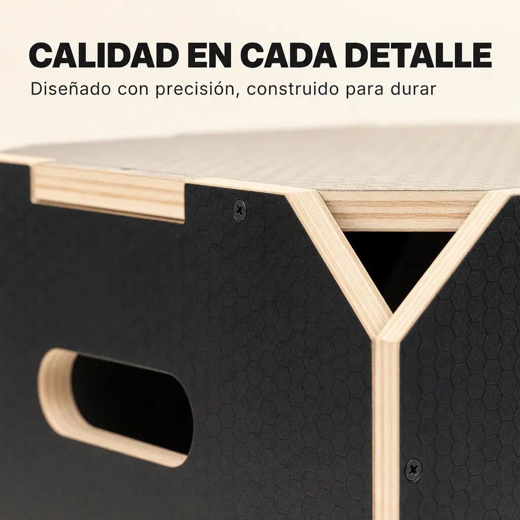 Cajón Pliométrico Antideslizante 16/18 Pulgadas 4/7