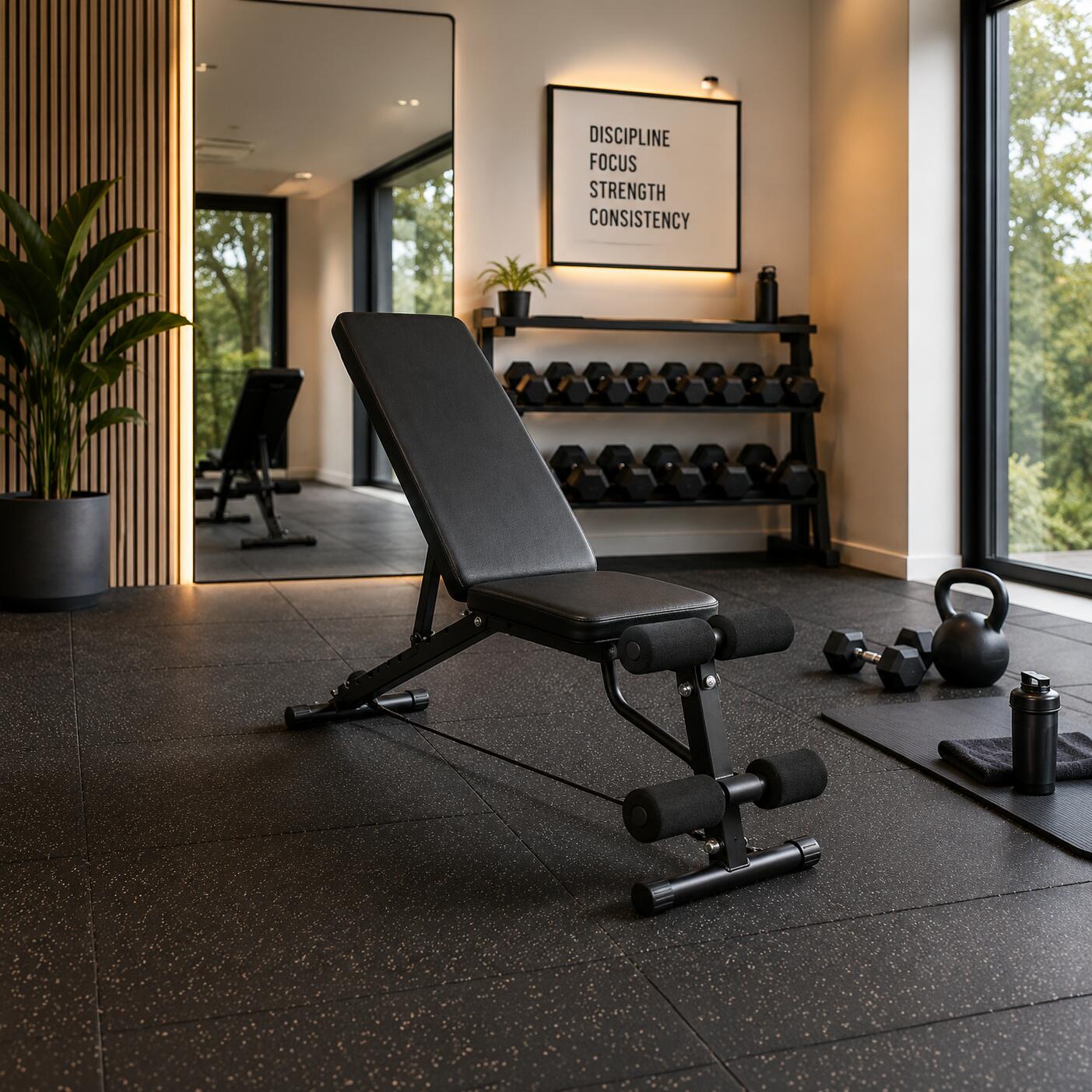 Banco de musculação dobrável 7 níveis preto 250 kg 6/7