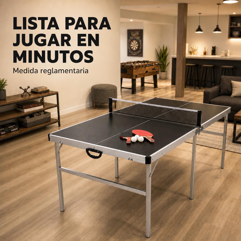 Table de ping-pong pliante avec filet 182x91 cm 3/7
