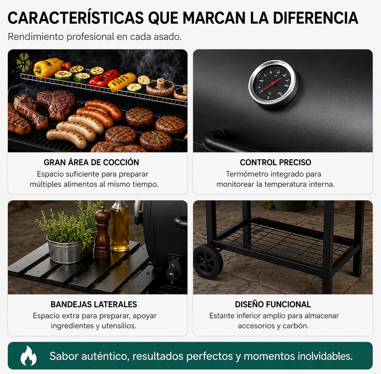 Barbecue a Carbone con Coperchio e Ventilazione Regolabile per Giardino con 4/7