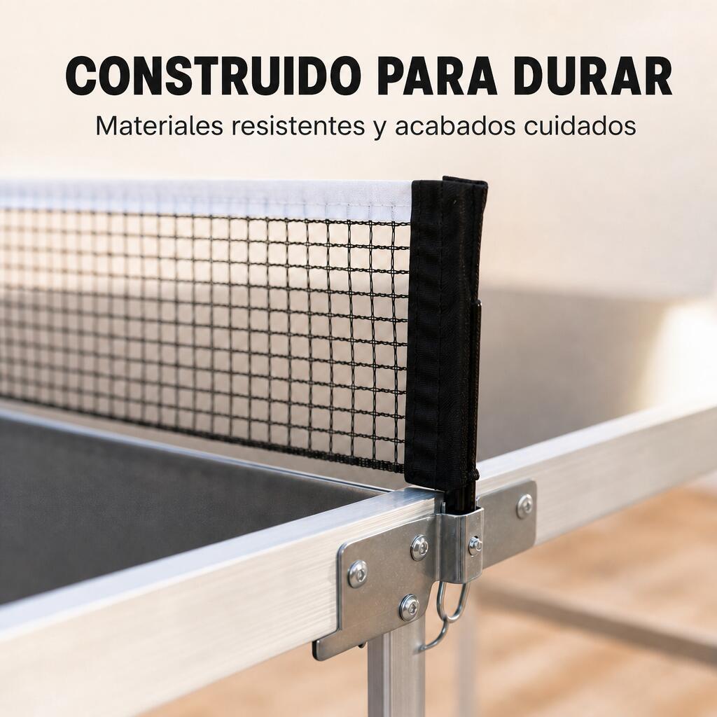 Table de ping-pong pliante avec filet 182x91 cm 5/7