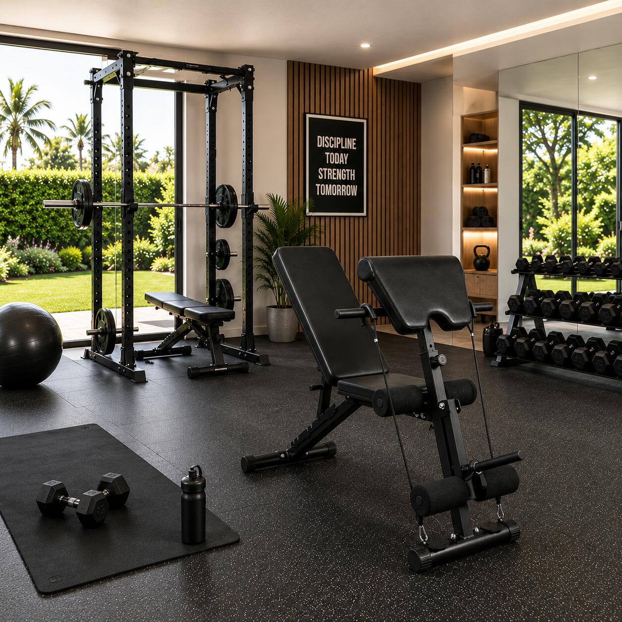 Banco musculação dobrável 2 em 1 com banco Scott 250kg casa 7/7
