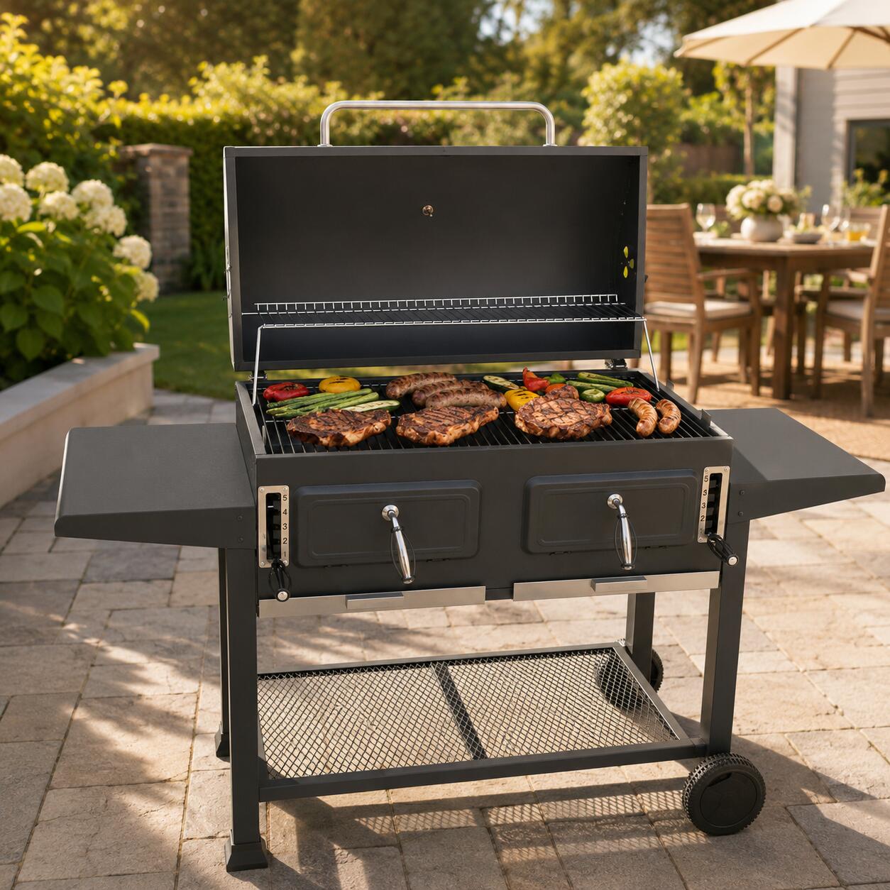 Barbecue a Carbone Portatile con Ventilazione Regolabile 6/6