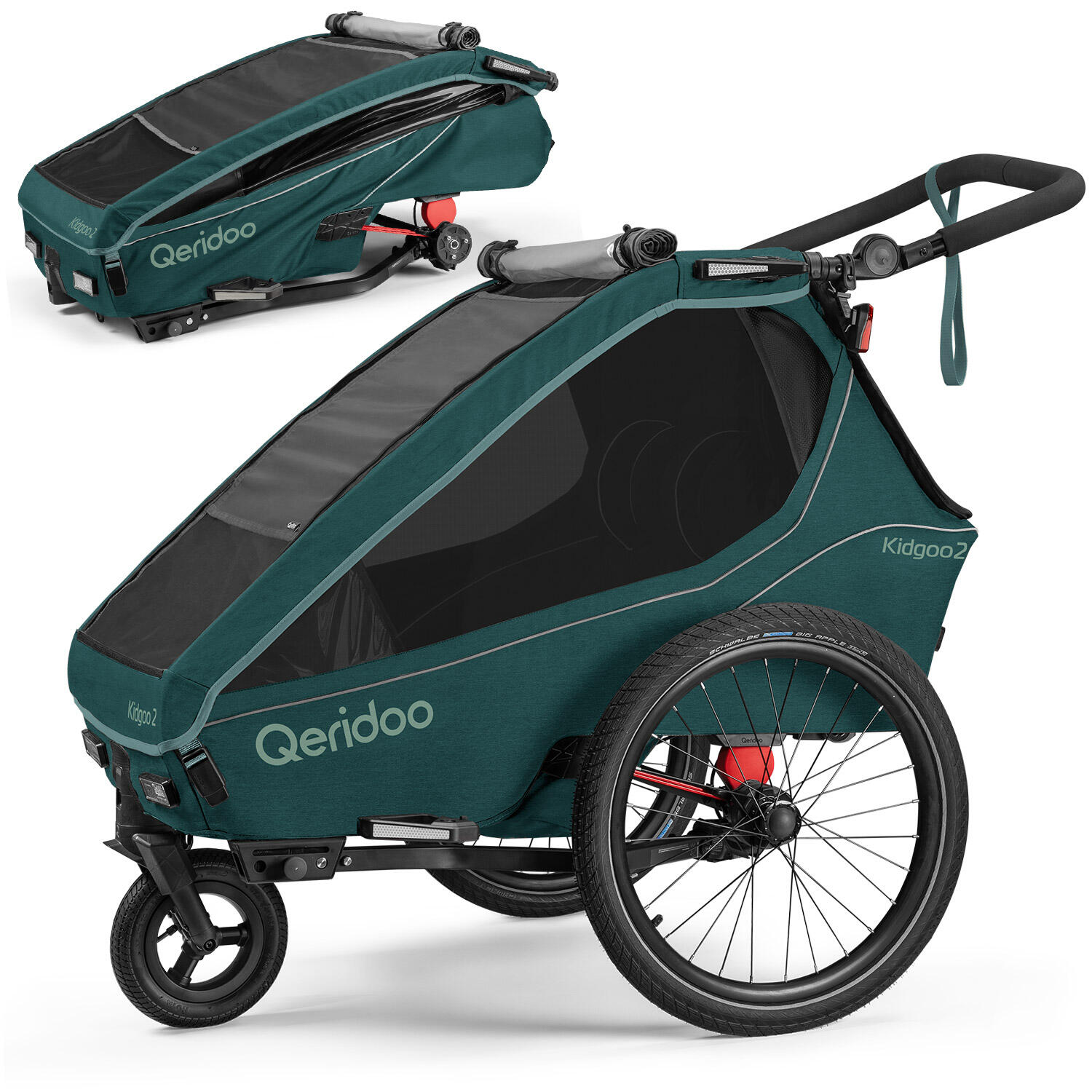 Fietskar kidgoo 2 pacific blue
