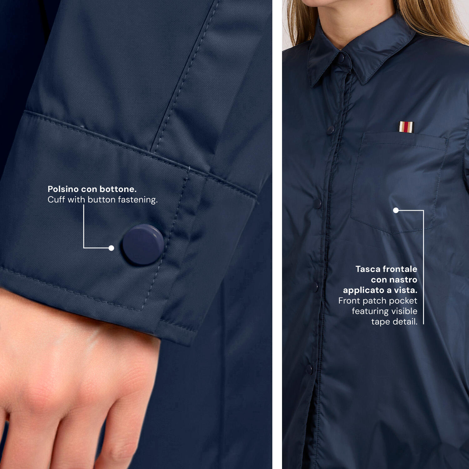 Giacca Overshirt Impermeabile Donna 6/7