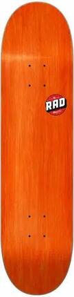 RAD Blank Logo Skateboard Deck - 7.75" - Orange