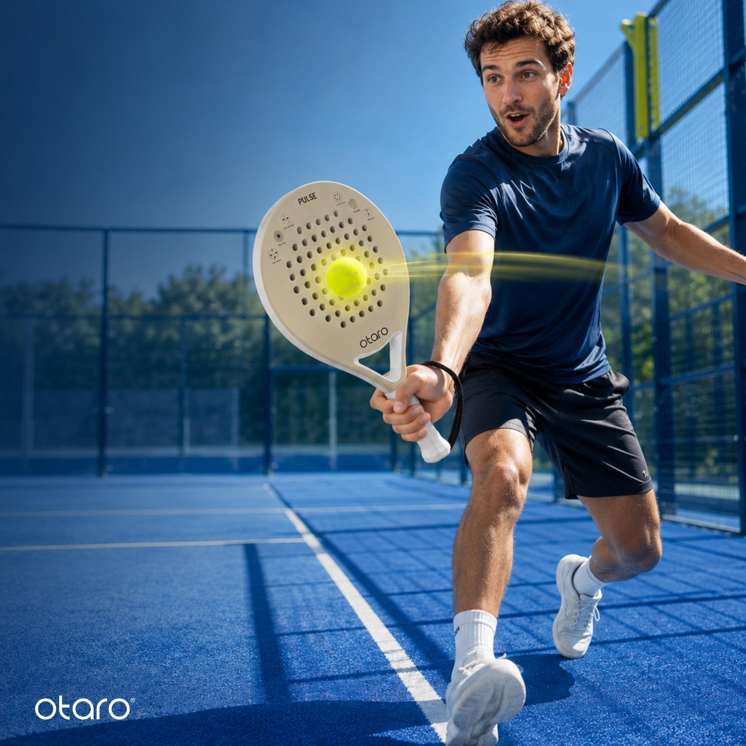 Raquette de padel adultes - PULSE Sable Beige | Contrôle débutants 2/7