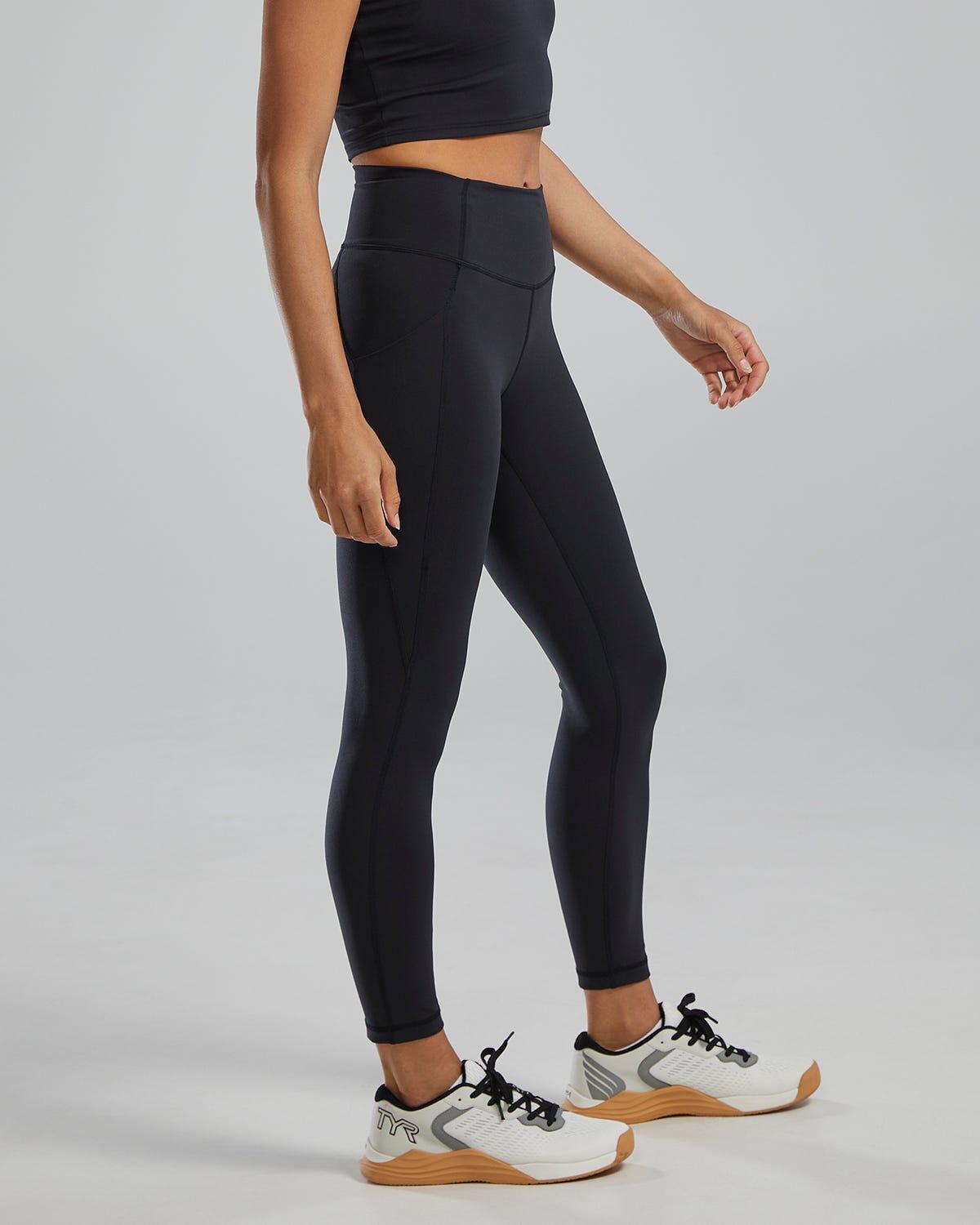 Legging femme TYR Joule Elite™ taille haute 63cm avec poches 4/5