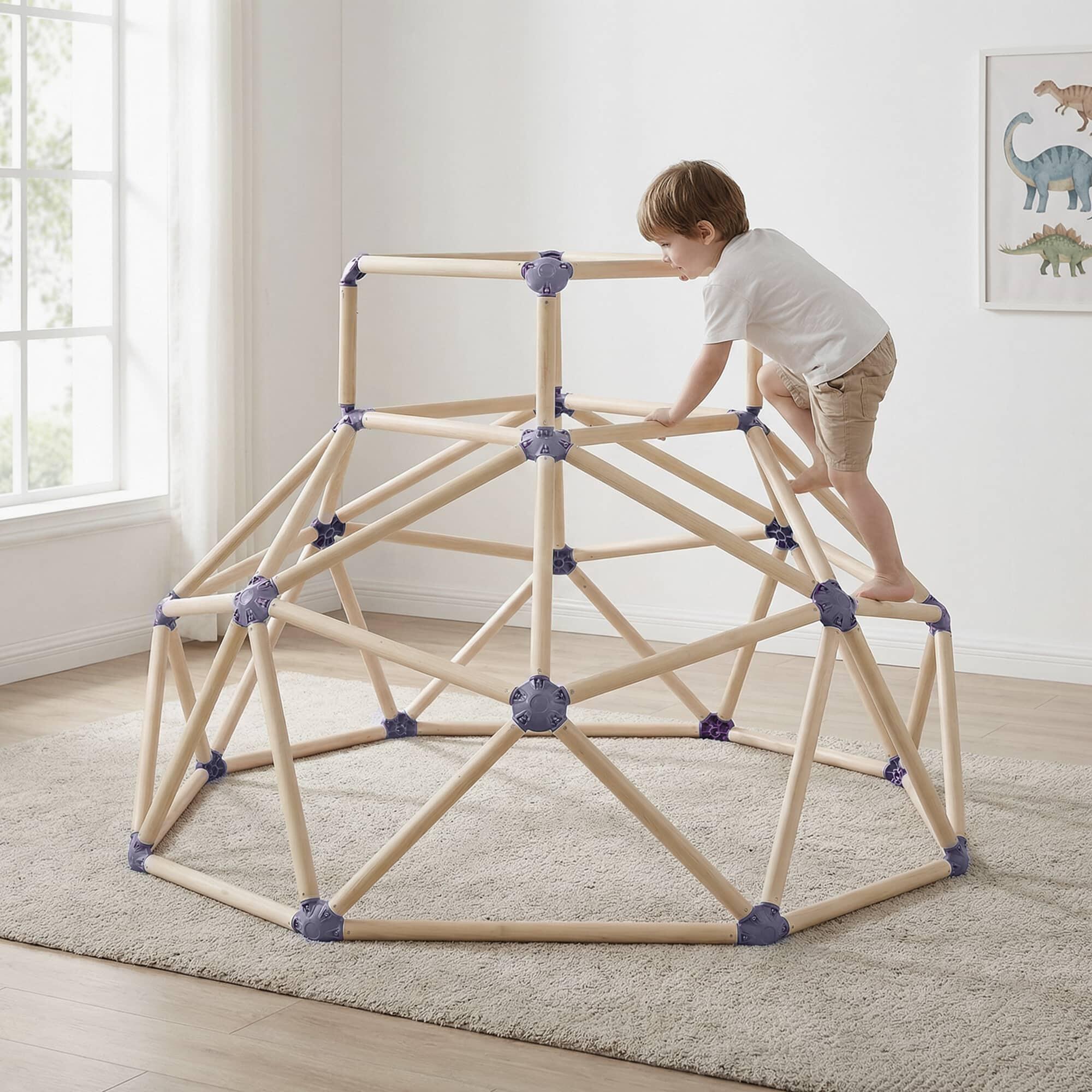 Kletterkuppel Kunststoff groß - beige 5/7