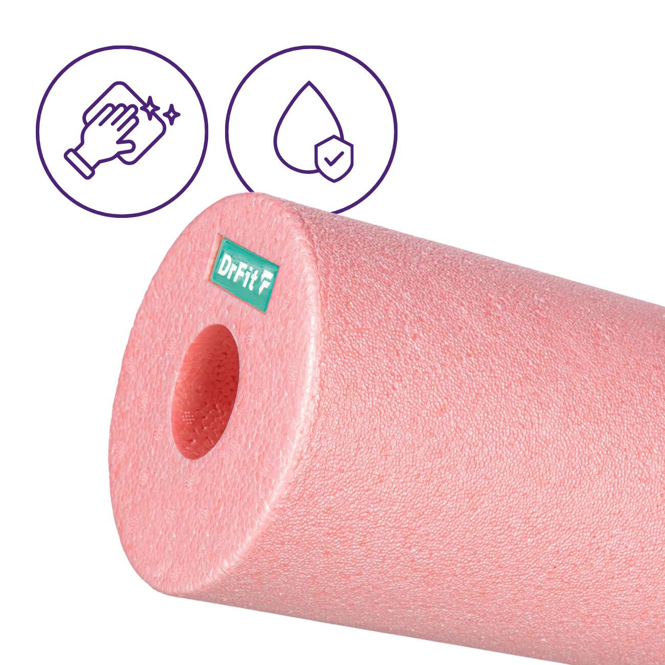 Roller z pianki do masażu wałek fitness do rolowania relaksu gładki Travel DrFit 3/7