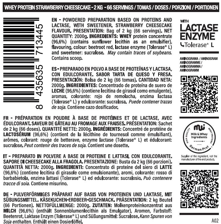 100% whey protein - 2kg Morango da LifePRO 3/6