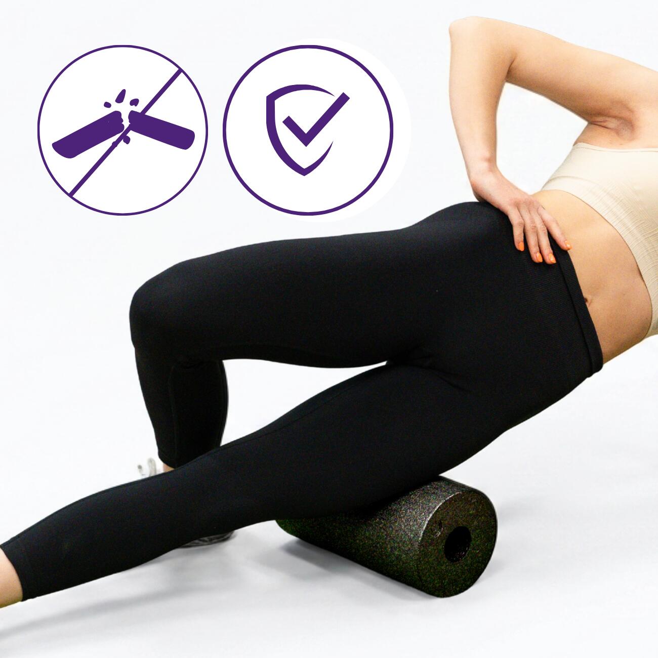 Roller z pianki do masażu wałek fitness do rolowania relaksu gładki Travel DrFit 7/7