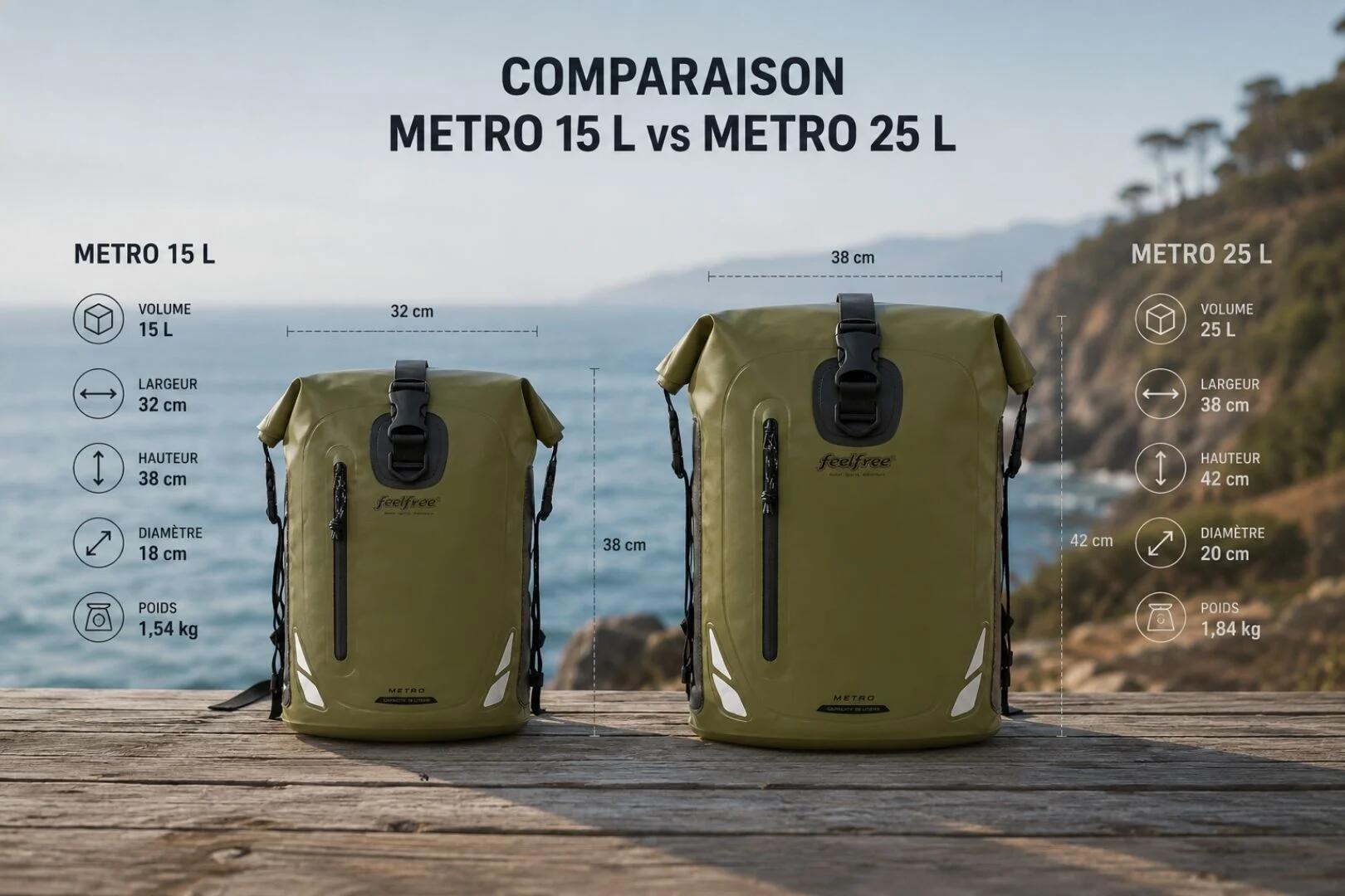 Waterdichte rugzak Métro 15L 3/7