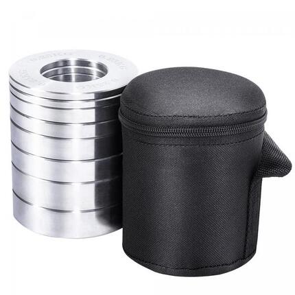DISQUES DE MUSCULATION CHROMÉ FRACTIONNER | 51 MM | LOT DE 5 KG AVEC HOUSSE