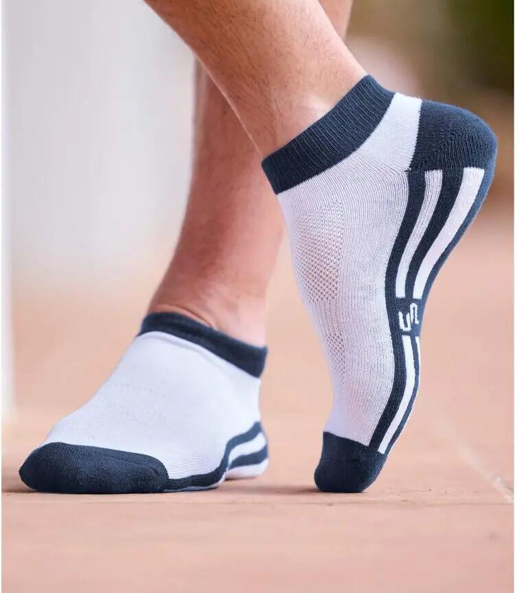 Lot de 4 Socquettes Sport Bicolores 6/6