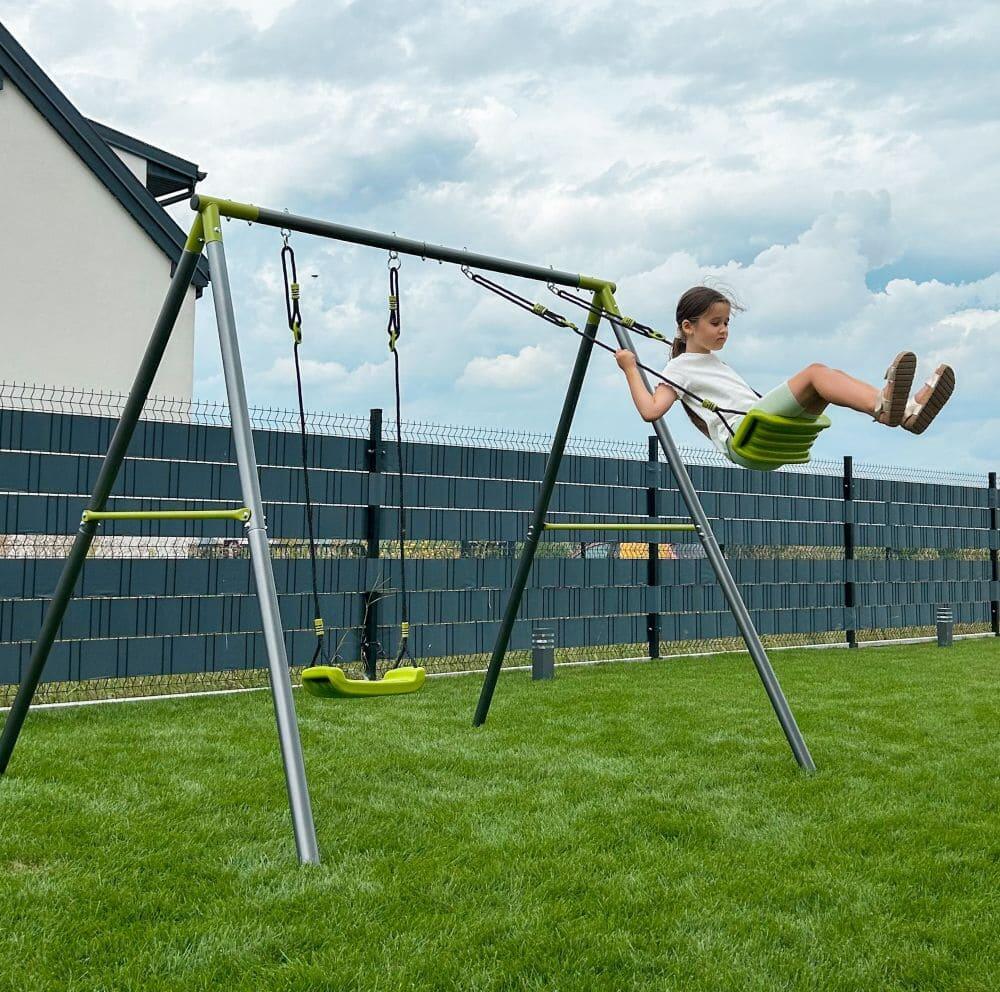 Balançoire double de luxe pour enfants 4/7