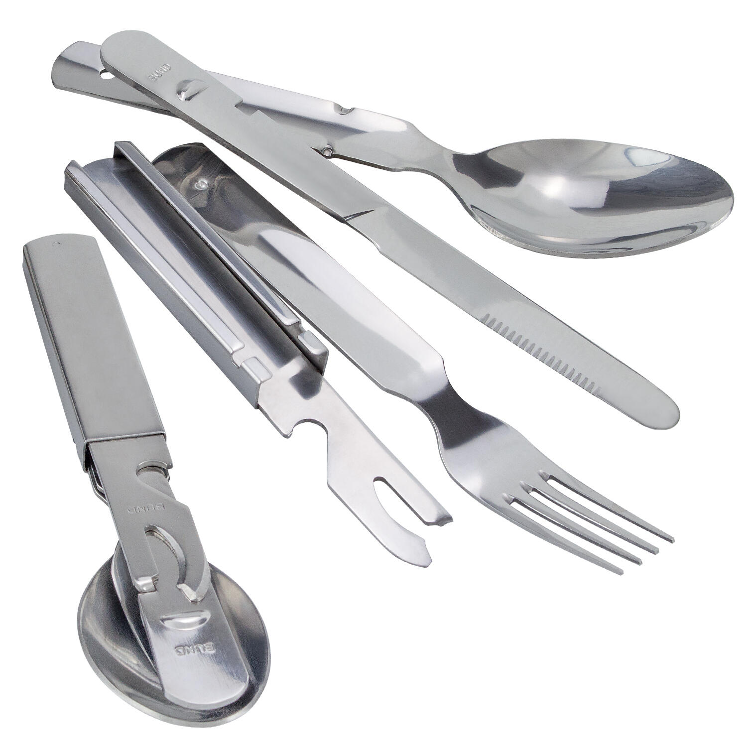 Camping-Essbesteck & Thermotasse Set | Edelstahl | 1 Person 2/5