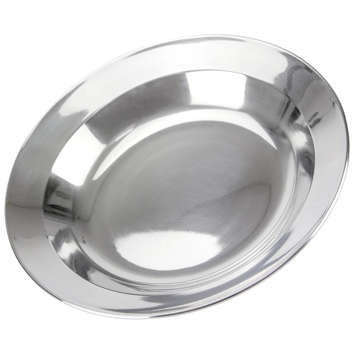 Camping Thermotasse, Besteck 'lunch', flacher und tiefer Teller Set | Edelstahl 6/7