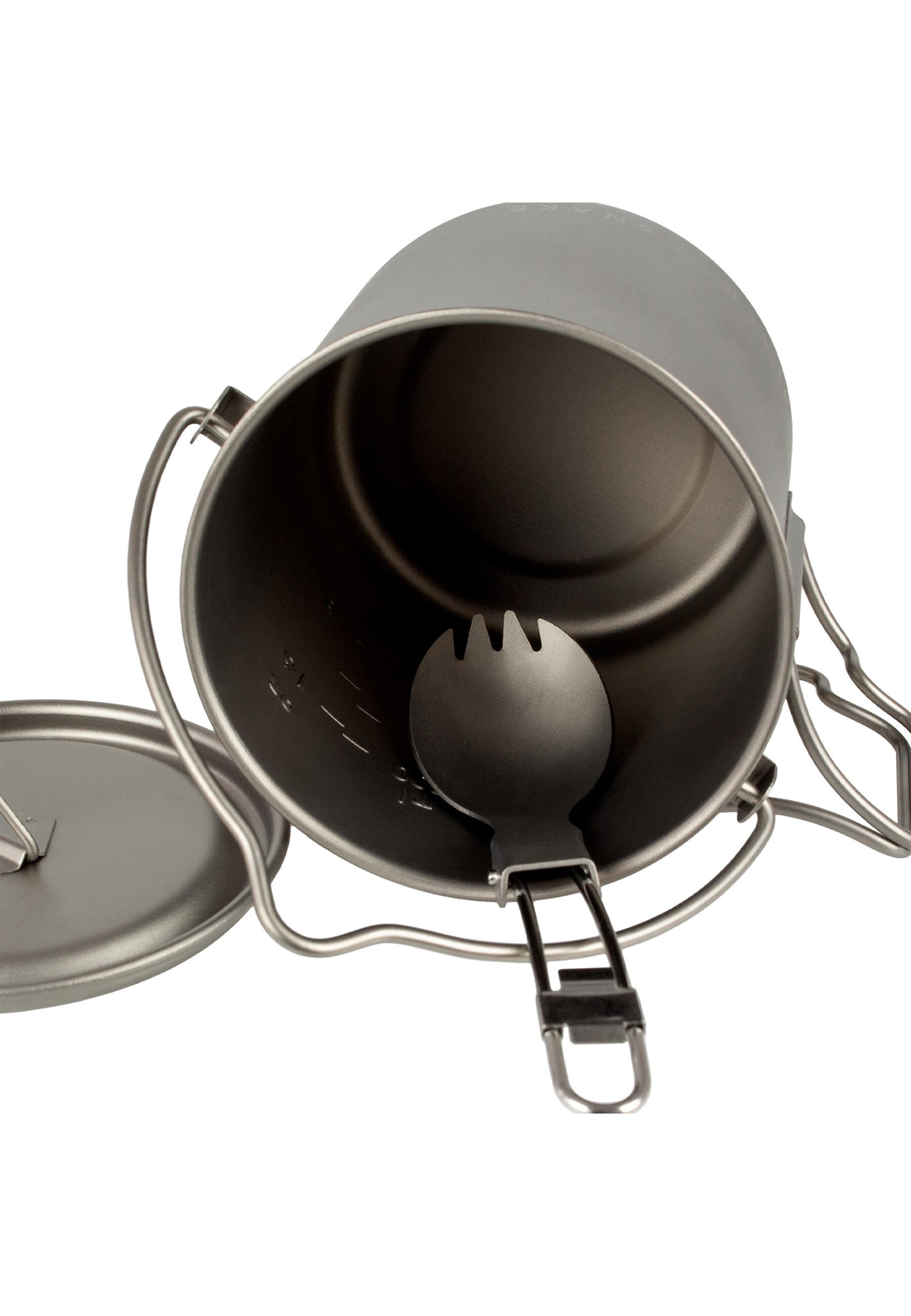 Titan Campinggeschirr Set 3-teilig ultraleicht mit Töpfen & Göffel 4/7