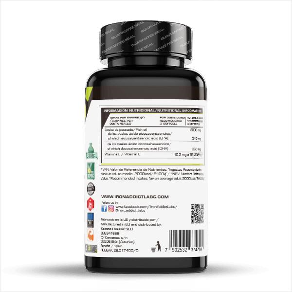 Oméga 3 - 120 softgels de Iron Addict Labs 3/5