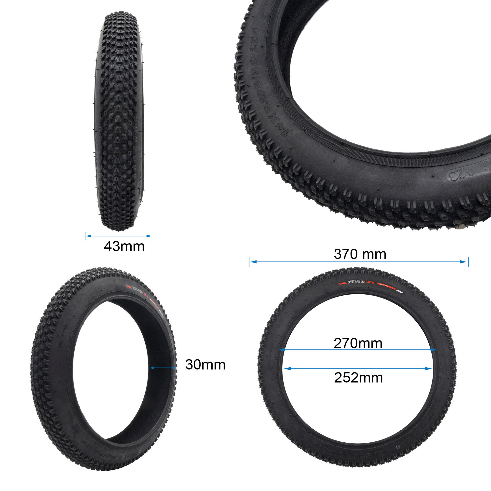 Neumático 14x2,125 | 54-254 Ewheel 2/5