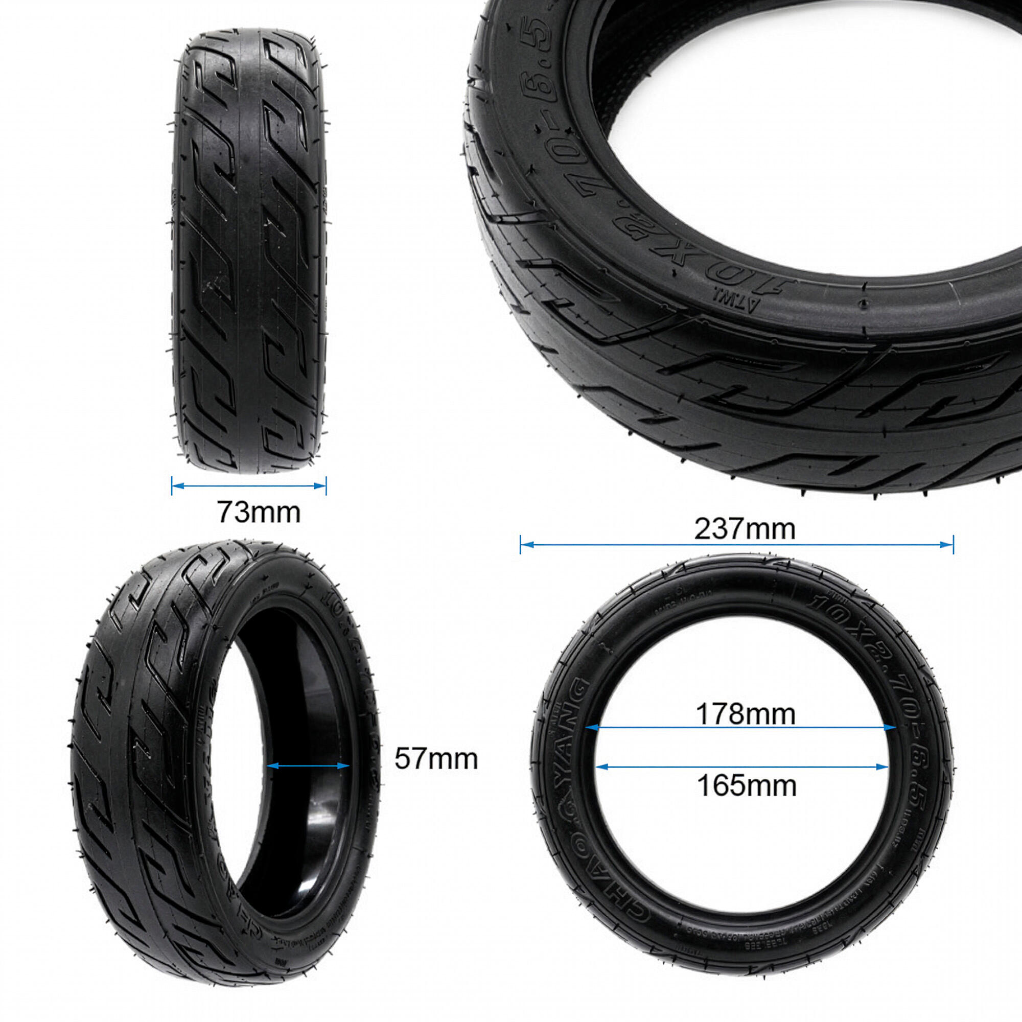 Neumático Tubeless 10x2,7-6,5 [Chaoyang] Edition GEL 2/5