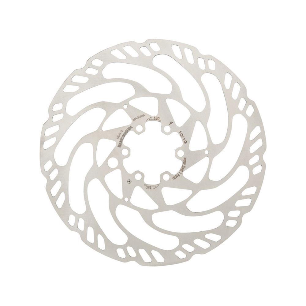 Magura MDR-C 180mm Disc Brake Rotor 6 Bolt ISO Fitting eBike MTB - Silver